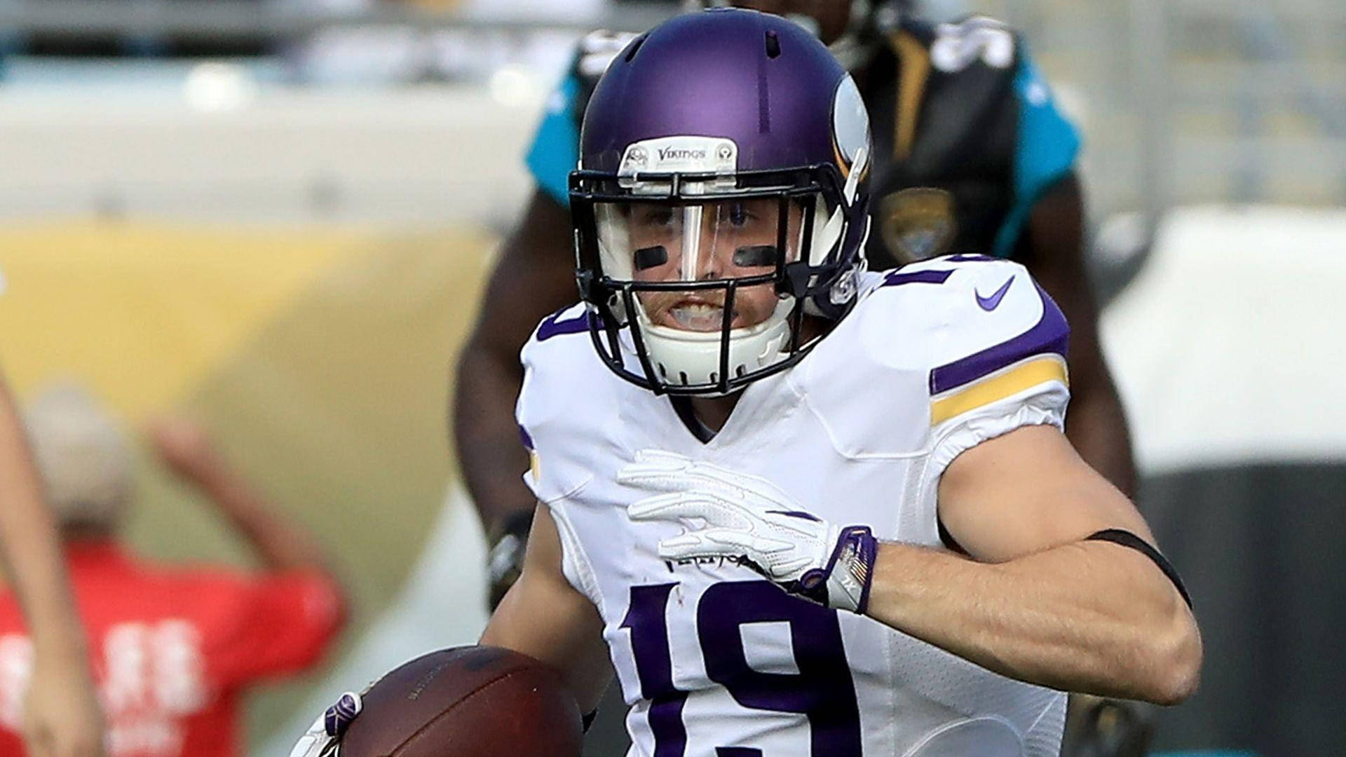 NFL-wedstryd Adam Thielen Muurpapier