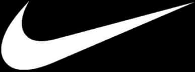 Nike Swoosh Logo Swart Agtergrond Muurpapier