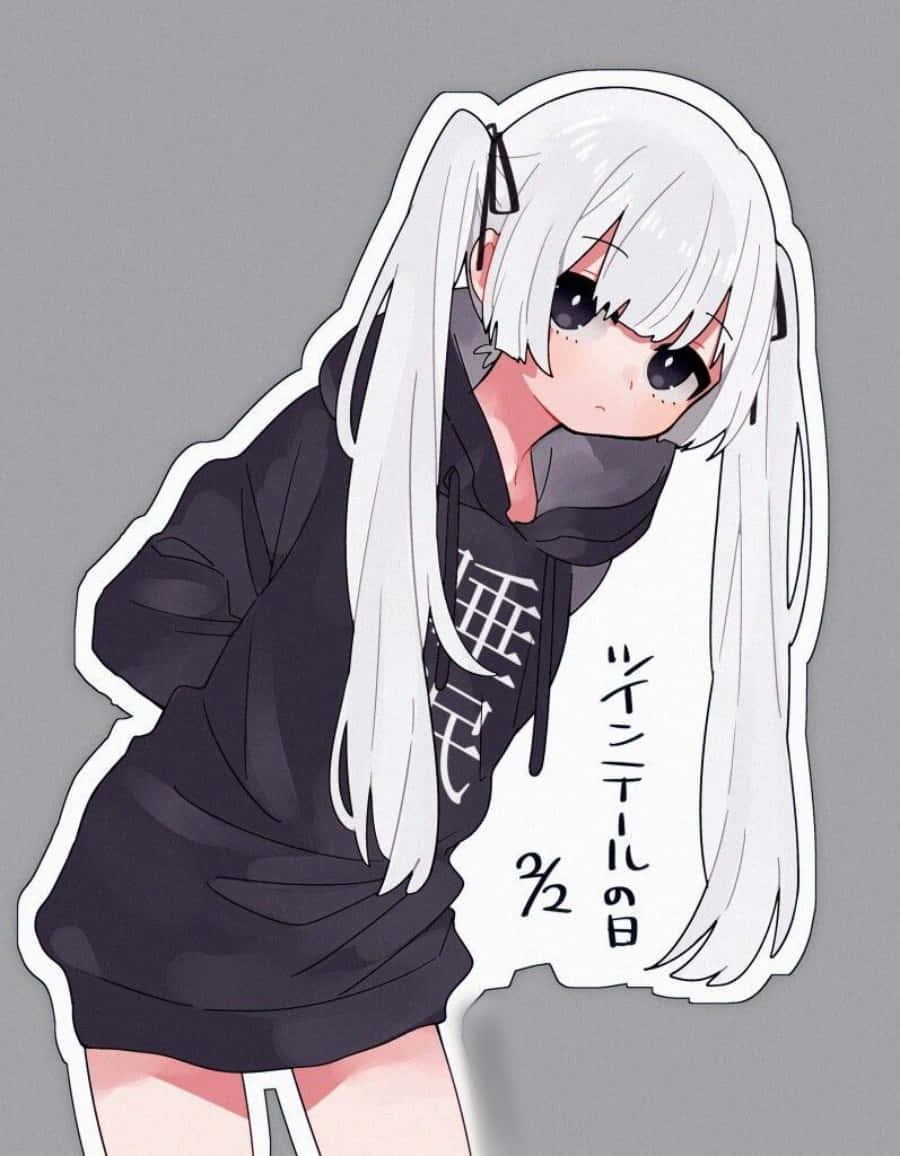 Niks beter as knuffel in hierdie knus Anime Girl-trui nie Muurpapier