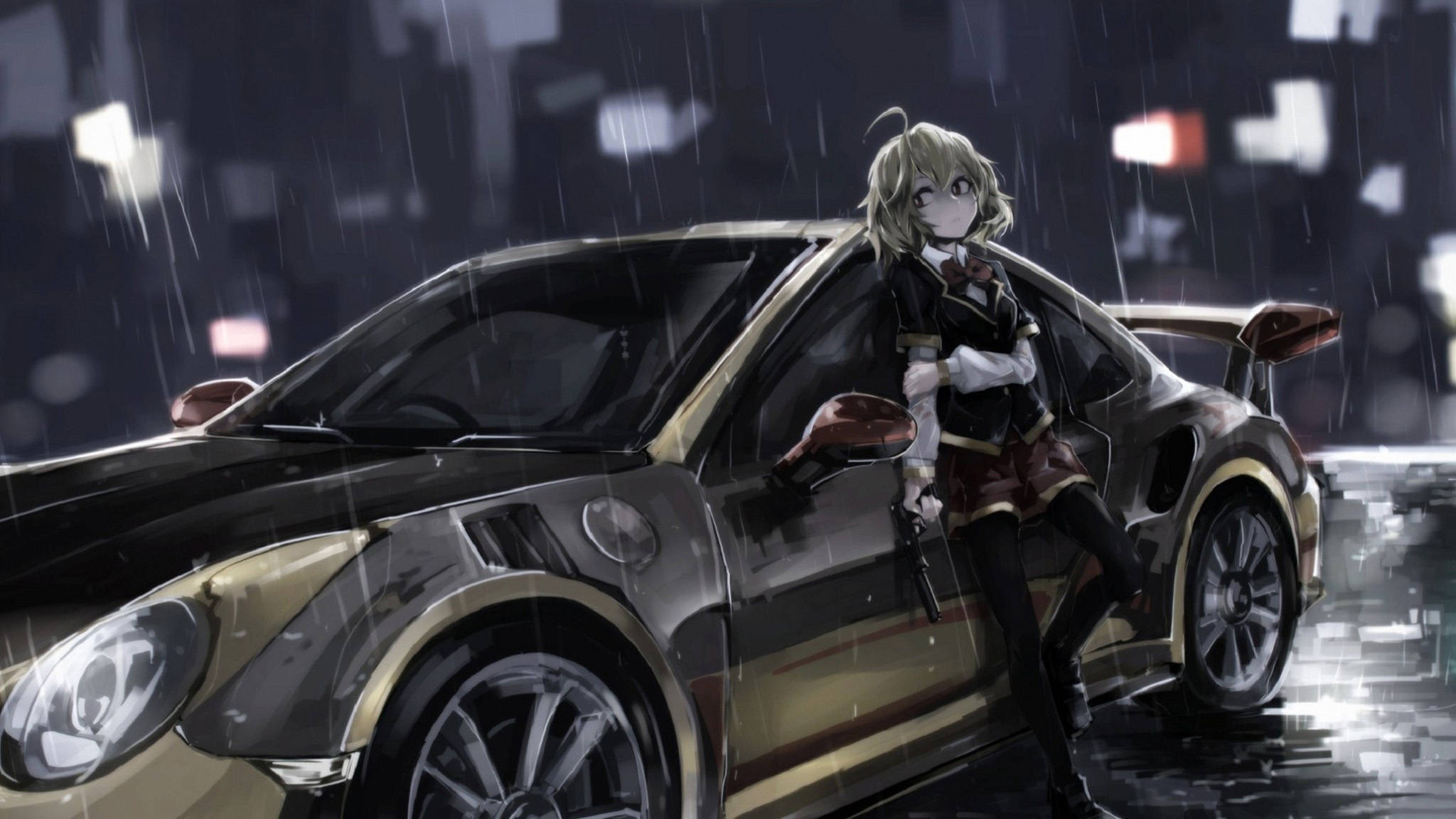 Nissan GTR Anime Kar Muurpapier