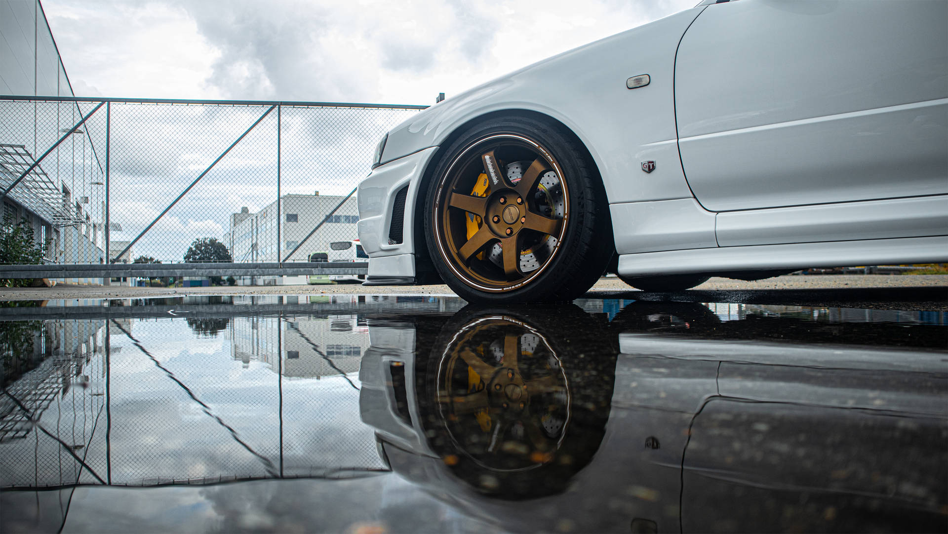 Nissan Skyline Gtr R34 Wiel — Motor GIF Muurpapier
