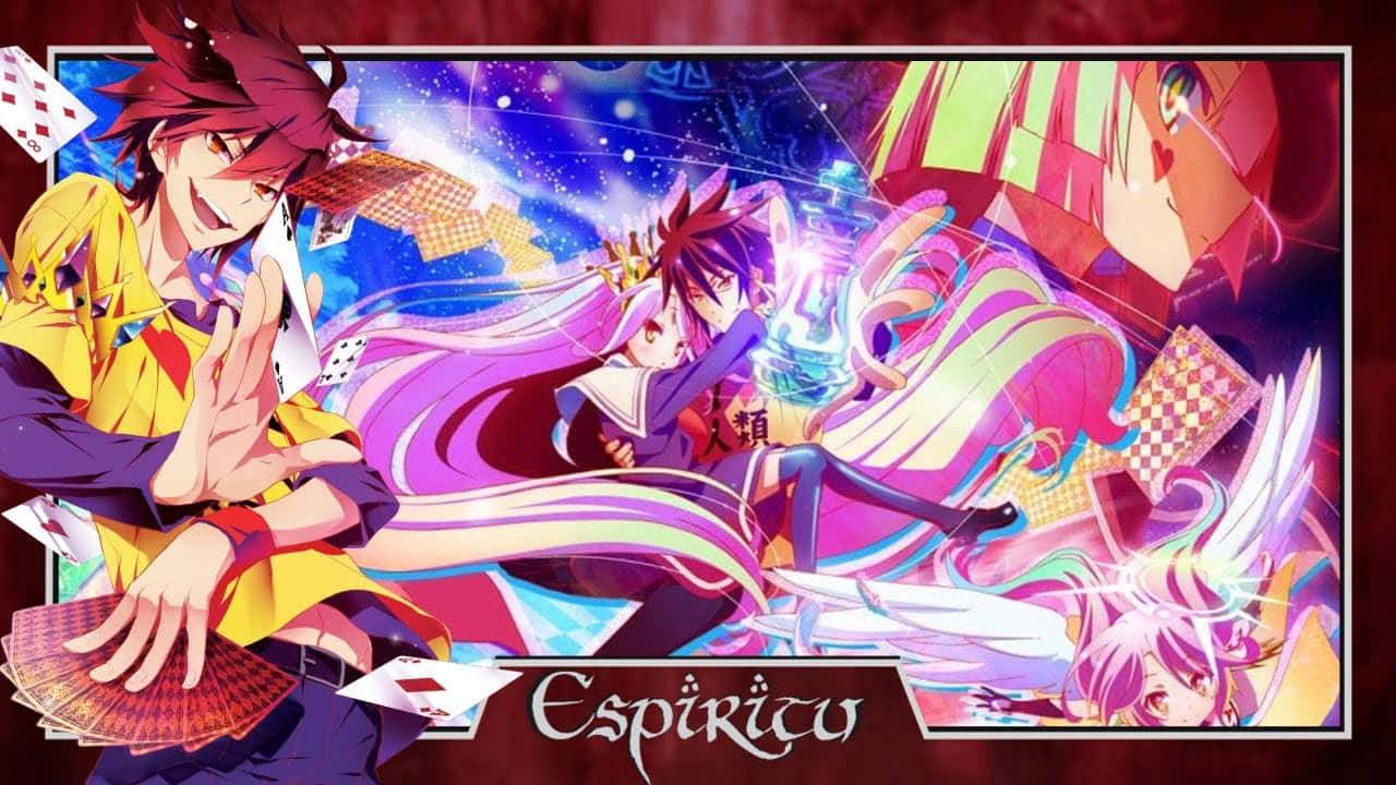 No Game No Life Espiritu Omslagfoto Muurpapier