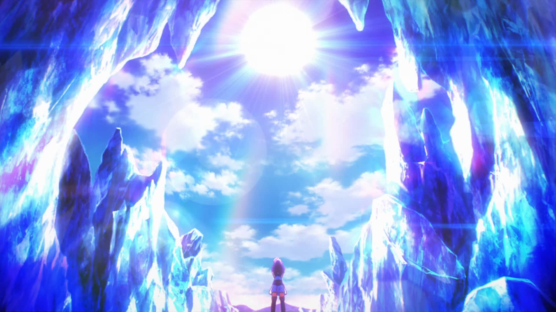 No Game No Life Helder Sonskyn Prent Muurpapier