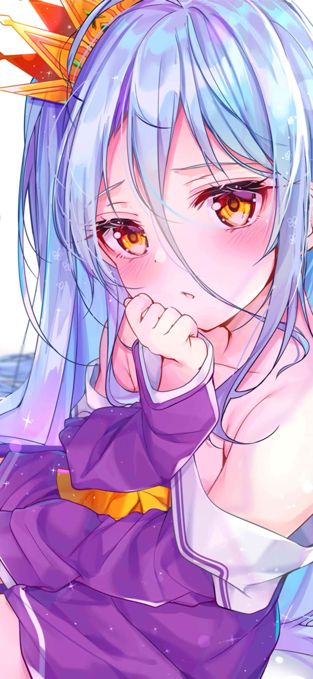 No Game No Life Shiro Kunsfoto Muurpapier