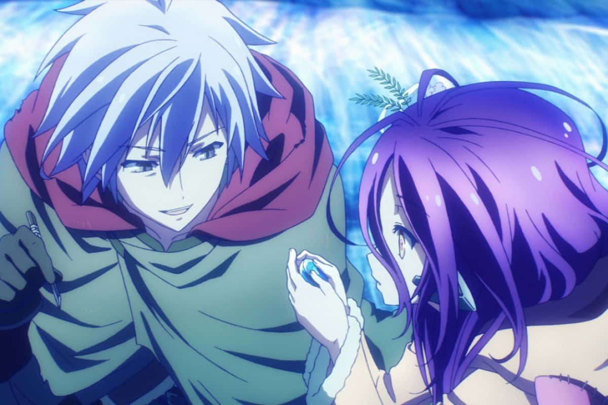 No Game No Life Riku en Couronne Prent Muurpapier