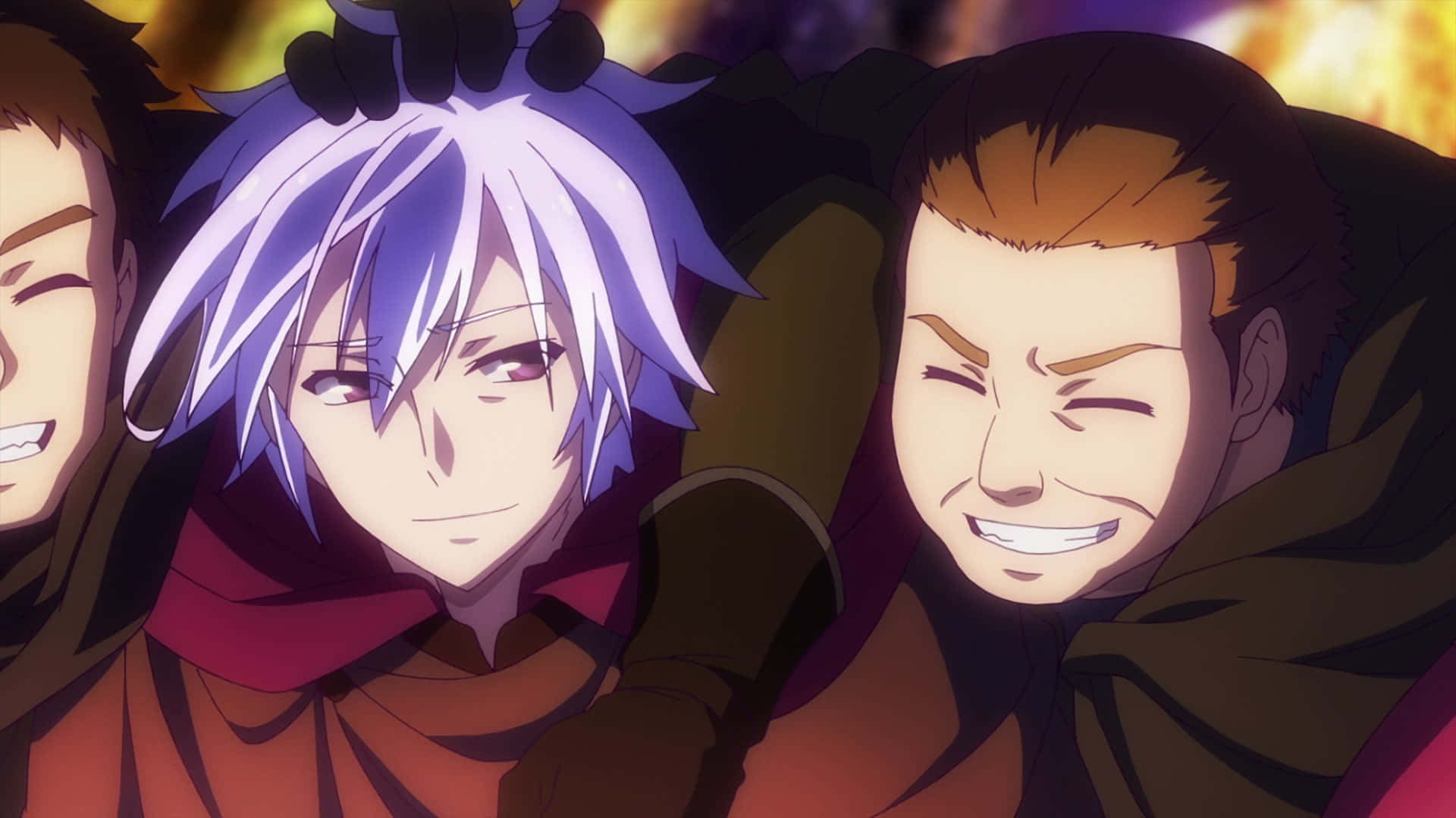 No Game No Life Riku wat lieflik na Aley kyk prent Muurpapier