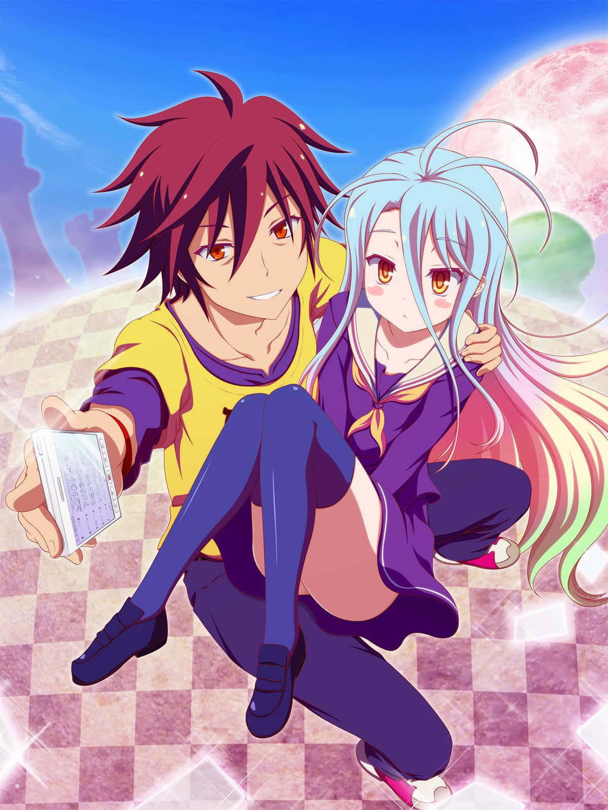 No Game No Life Sora en Shiro Prentjie Muurpapier