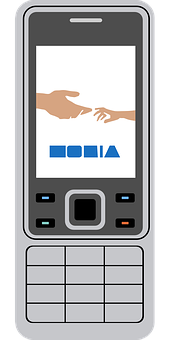 Nokia Foon Handdruk Grafika Muurpapier