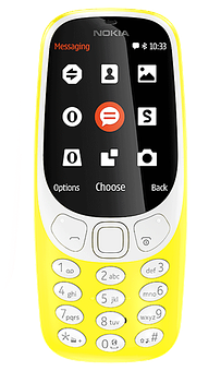 Nokia Klassieke Geel Model Muurpapier