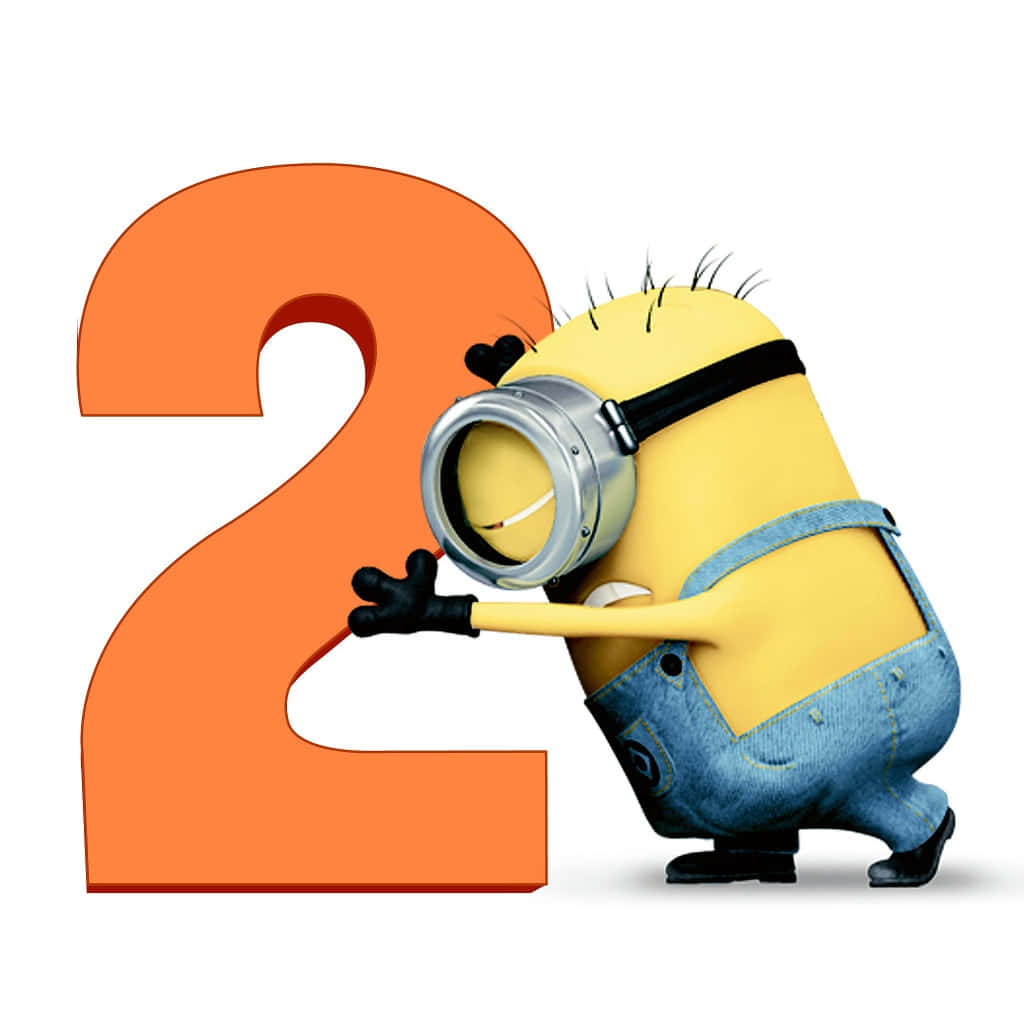 Nommer 2 Stuart Minion Oulike Fliek Muurpapier