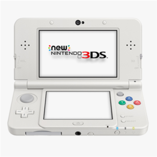 Nuwe Nintendo 3DS Wit Oop Muurpapier
