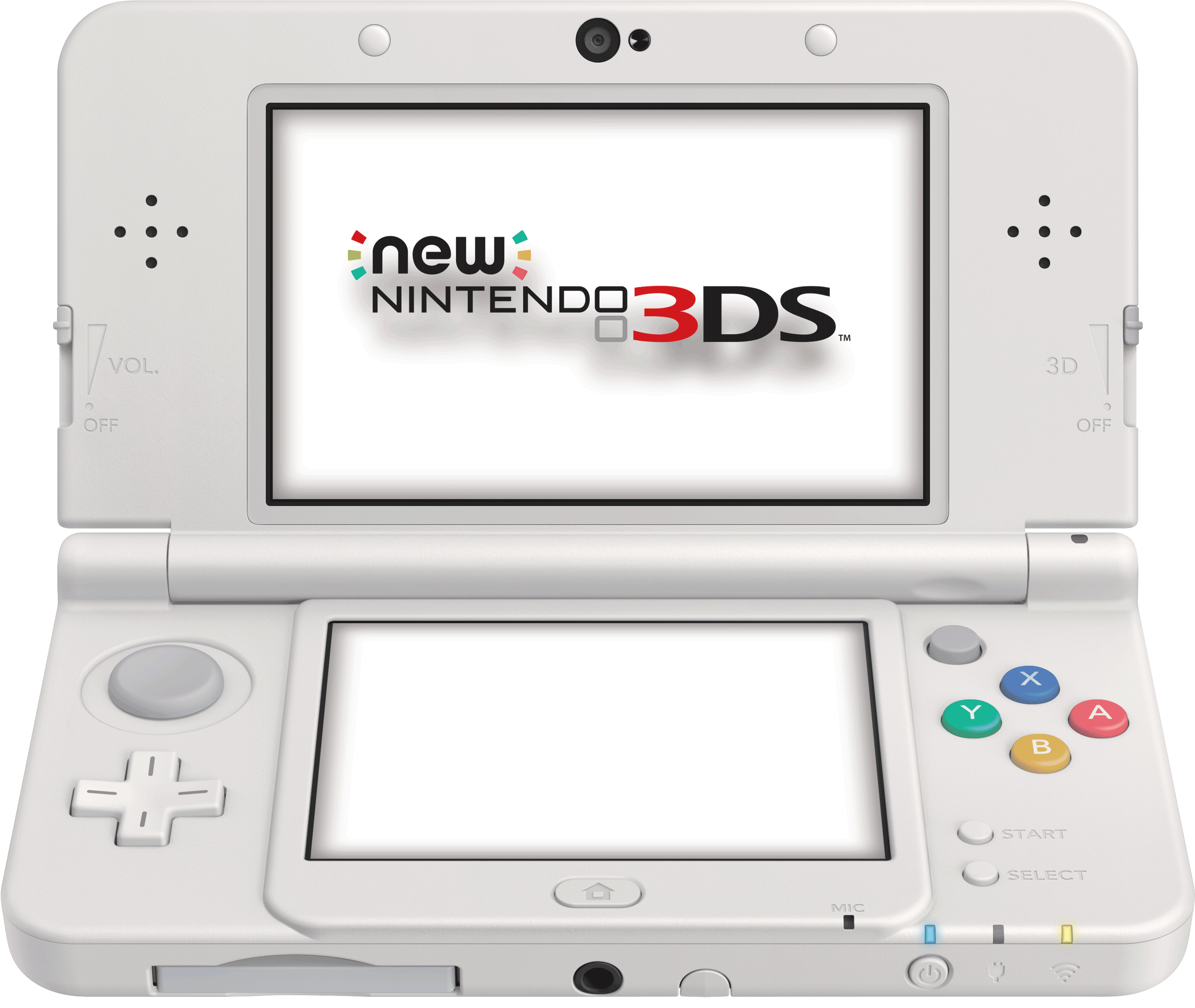 Nuwe Nintendo3DS Wit Oop Muurpapier