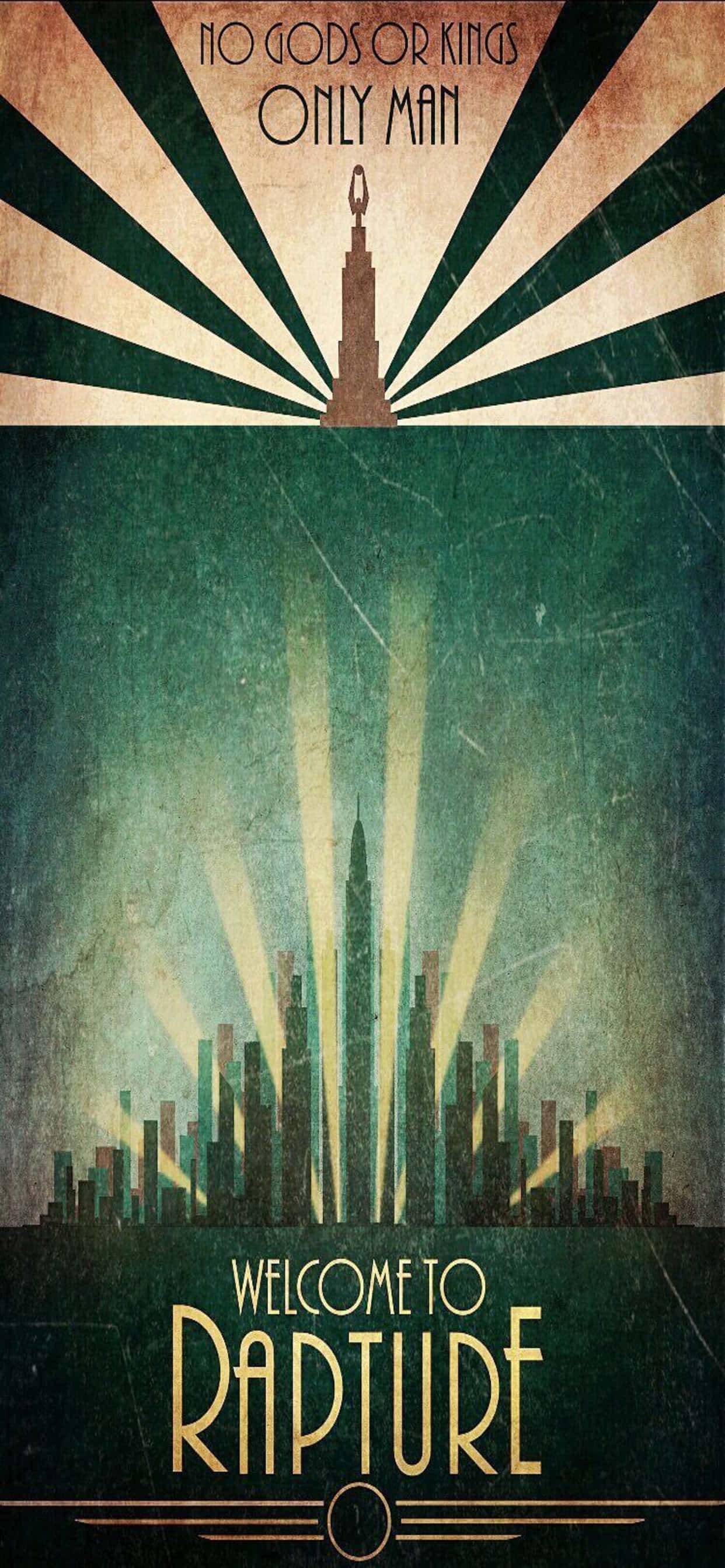 "Nuwe tegnologiese wonder met Bioshock Infinite op die iPhone Xs Max." Muurpapier