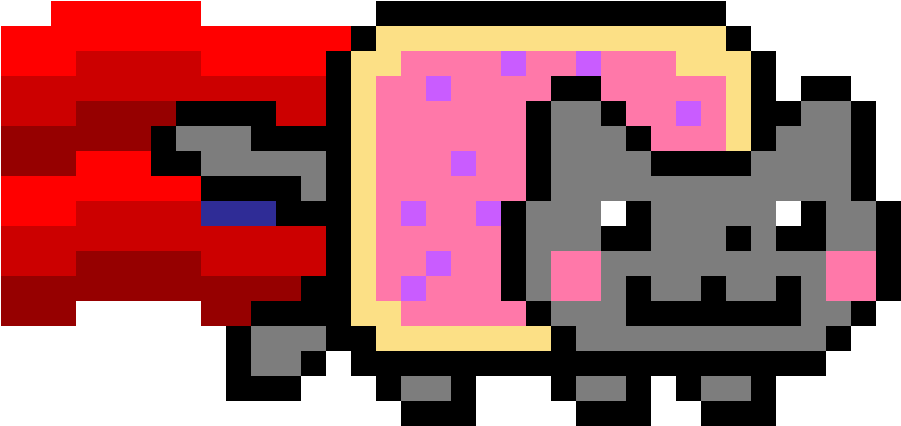 Nyan Cat Pixel Kuns.PNG Muurpapier