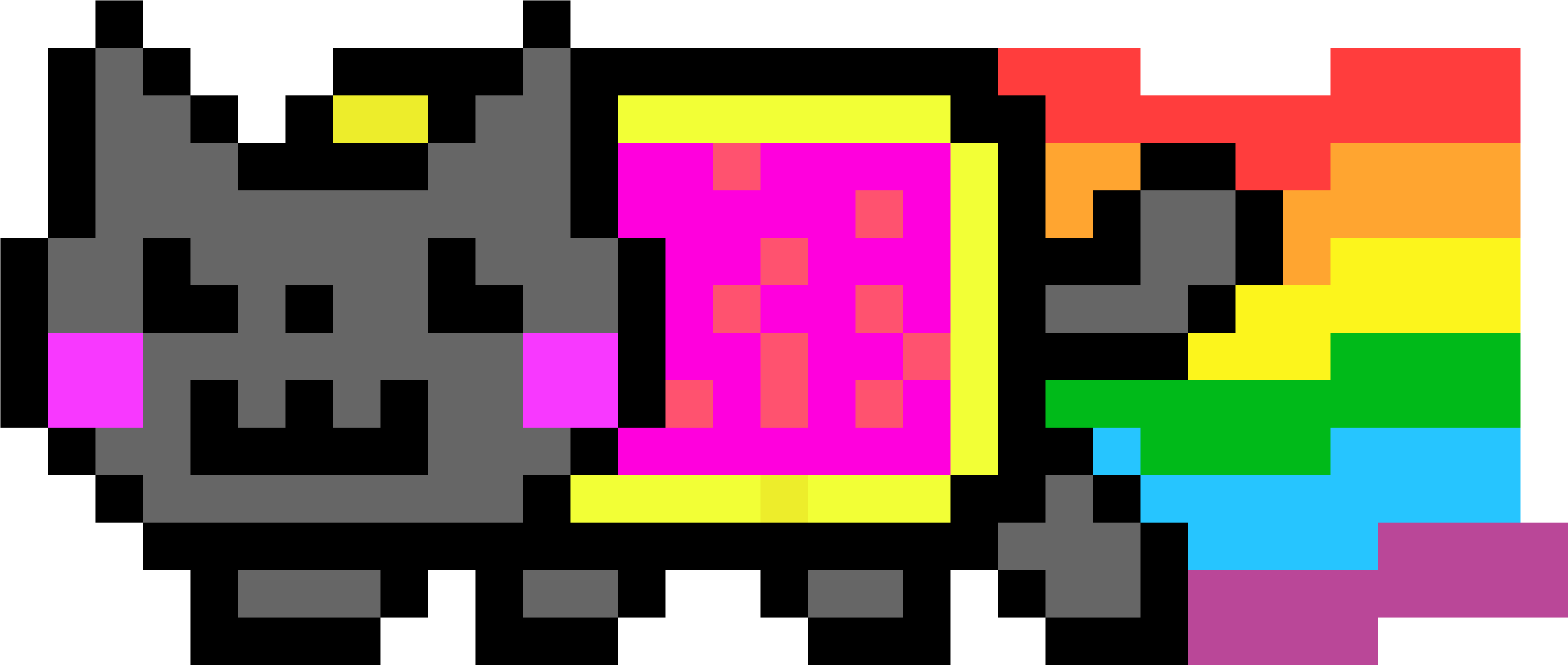 Nyan Kat Pixel Kuns.PNG Muurpapier