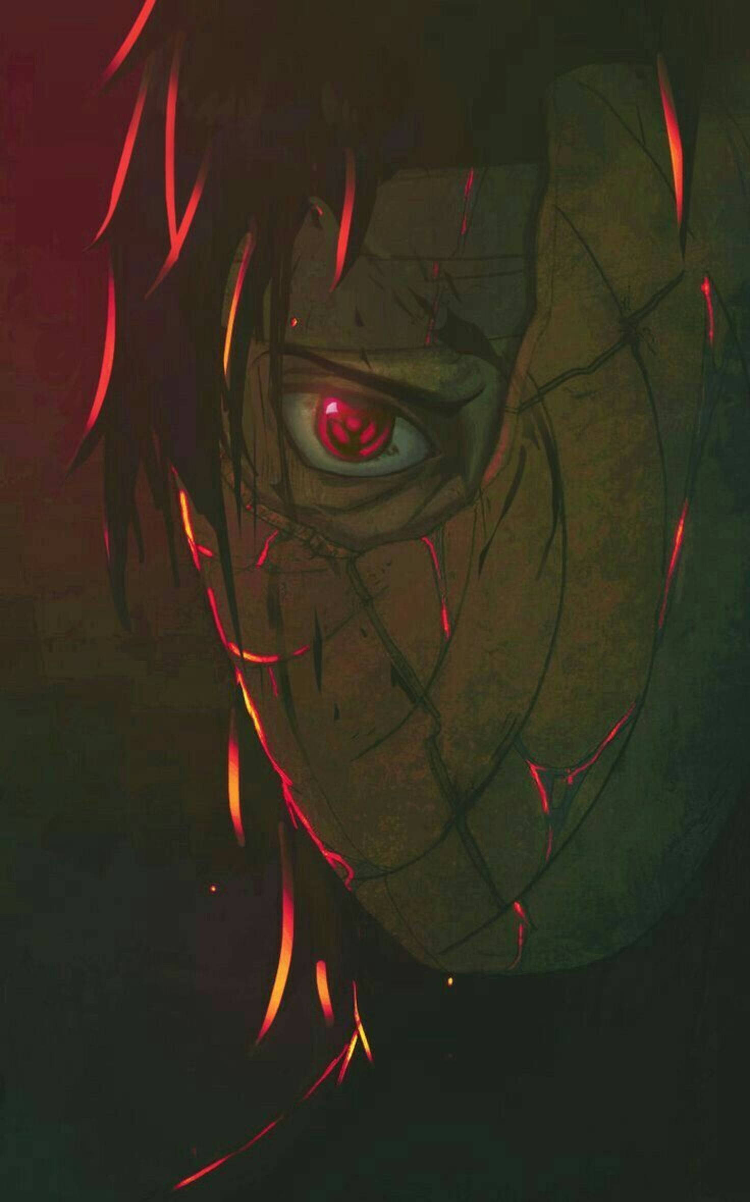 Obito Uchiha in sy Shinobi-masker Muurpapier