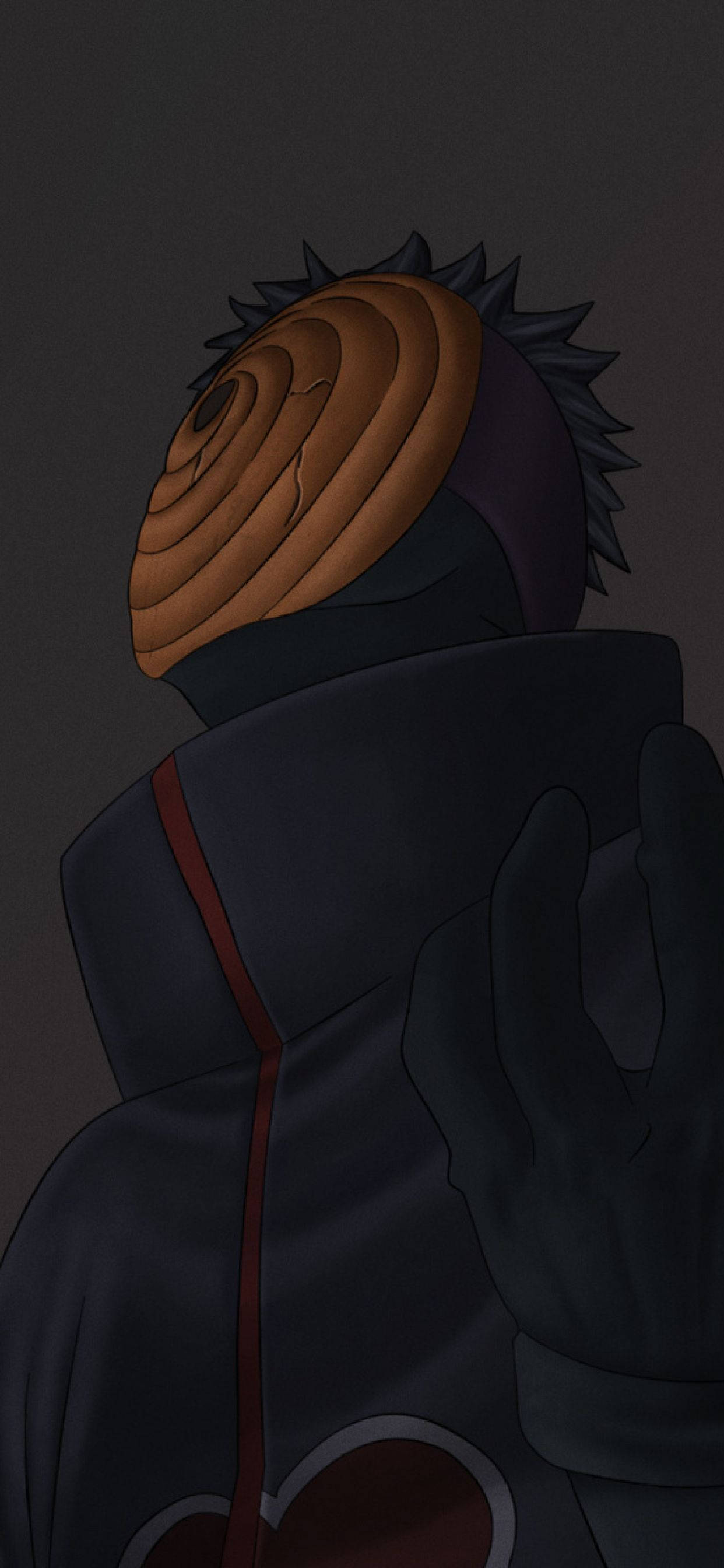 "Obito Uchiha se lojaliteite lê by die Akatsuki" Muurpapier