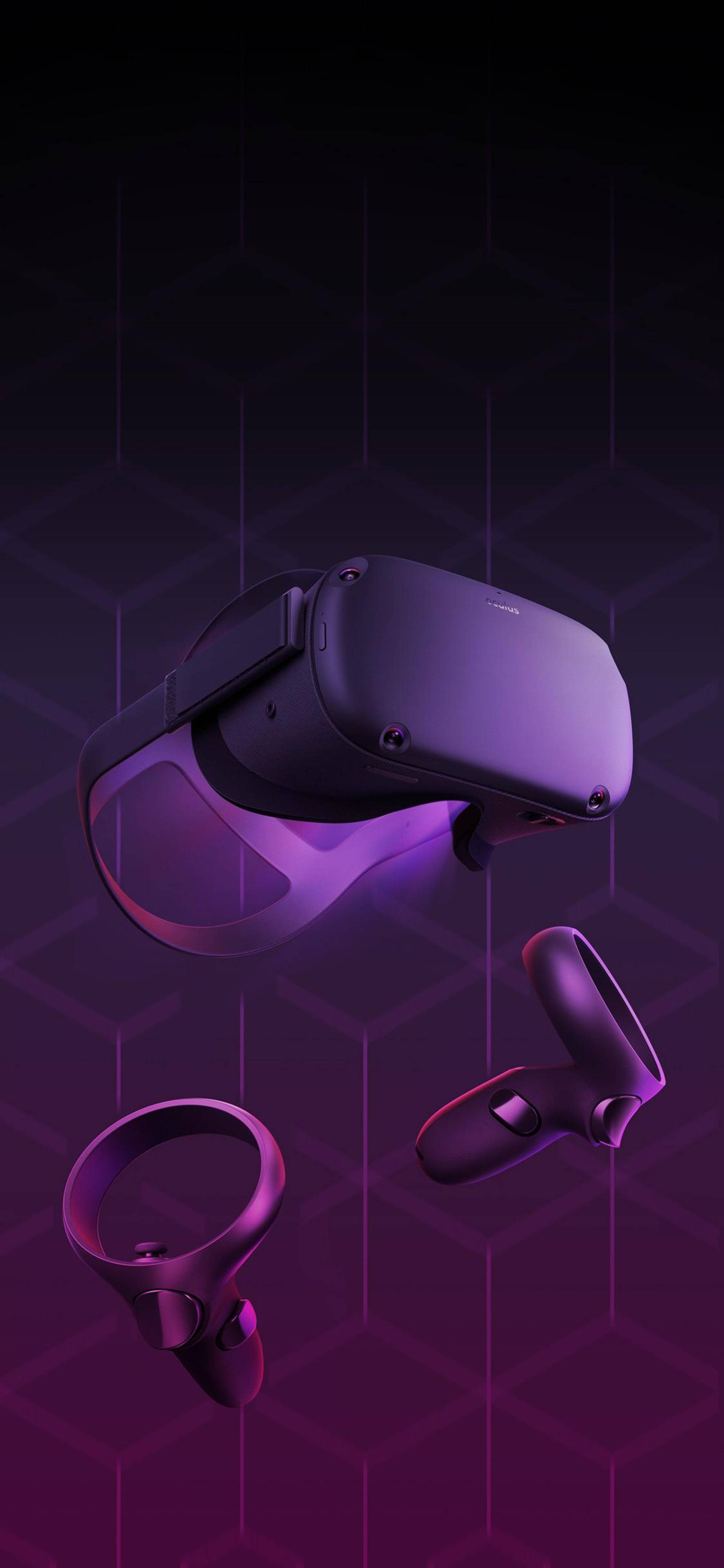 Oculus Quest 2 Persagtige Abstrakte Kuns Muurpapier