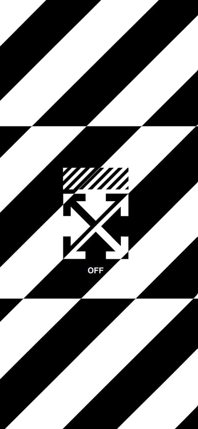 Off-White Estetiese iPhone-agtergrond Muurpapier