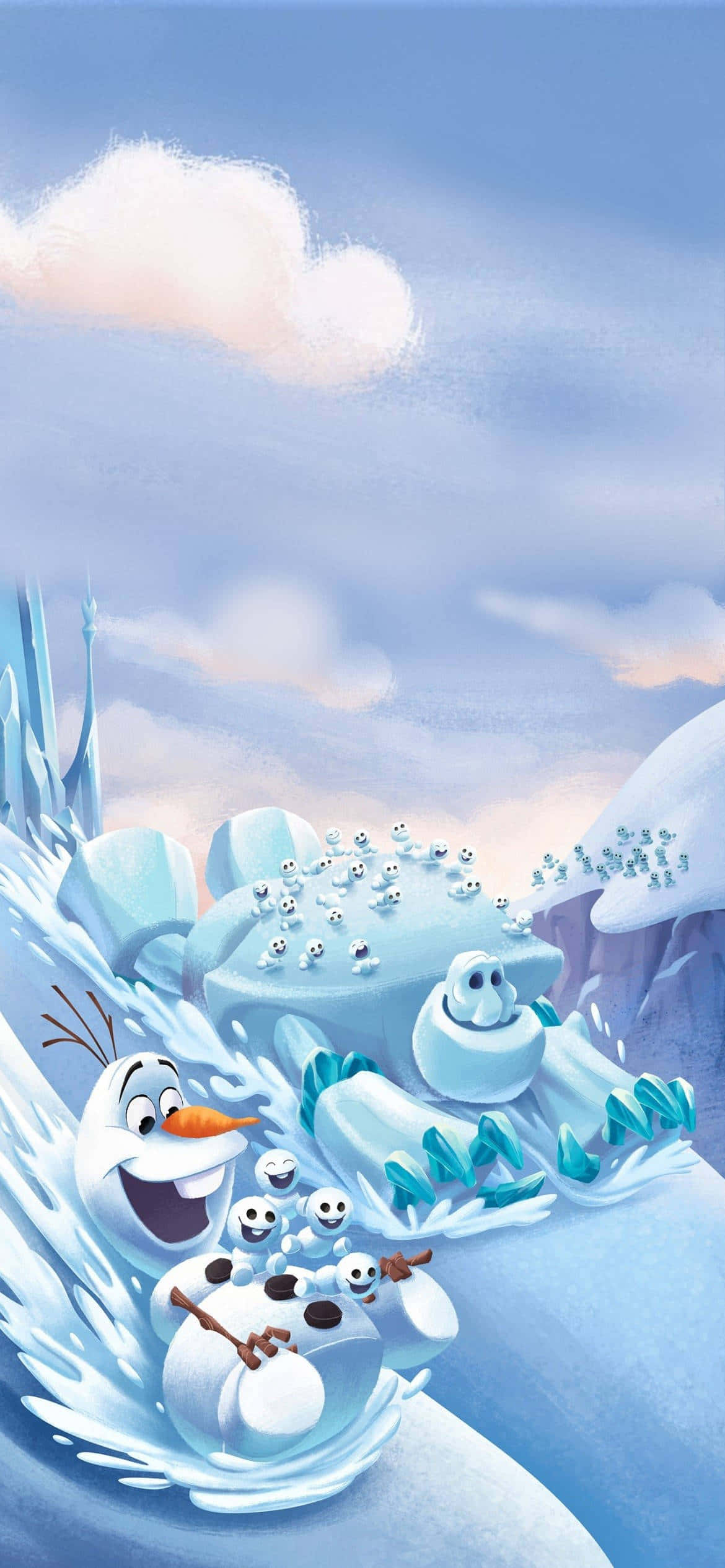 Olaf, almal se gunsteling sneeuman Muurpapier