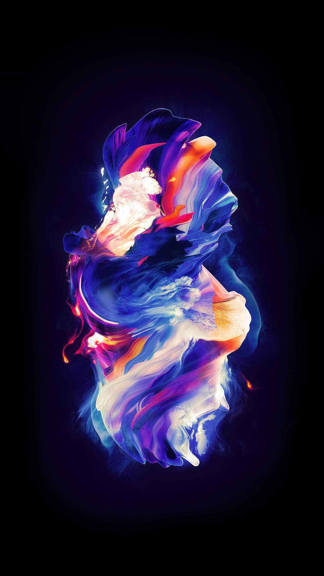OLED Abstrakte Mense Muurpapier