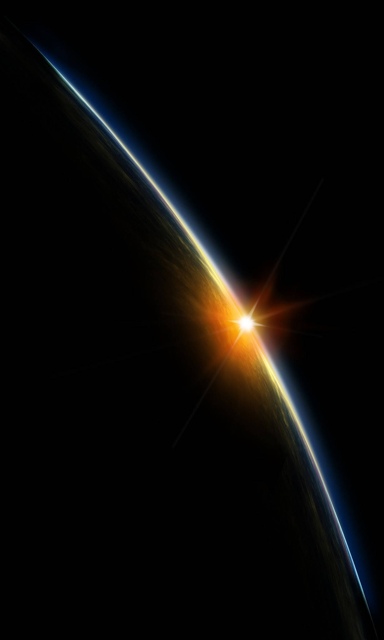 OLED Horisonster Muurpapier