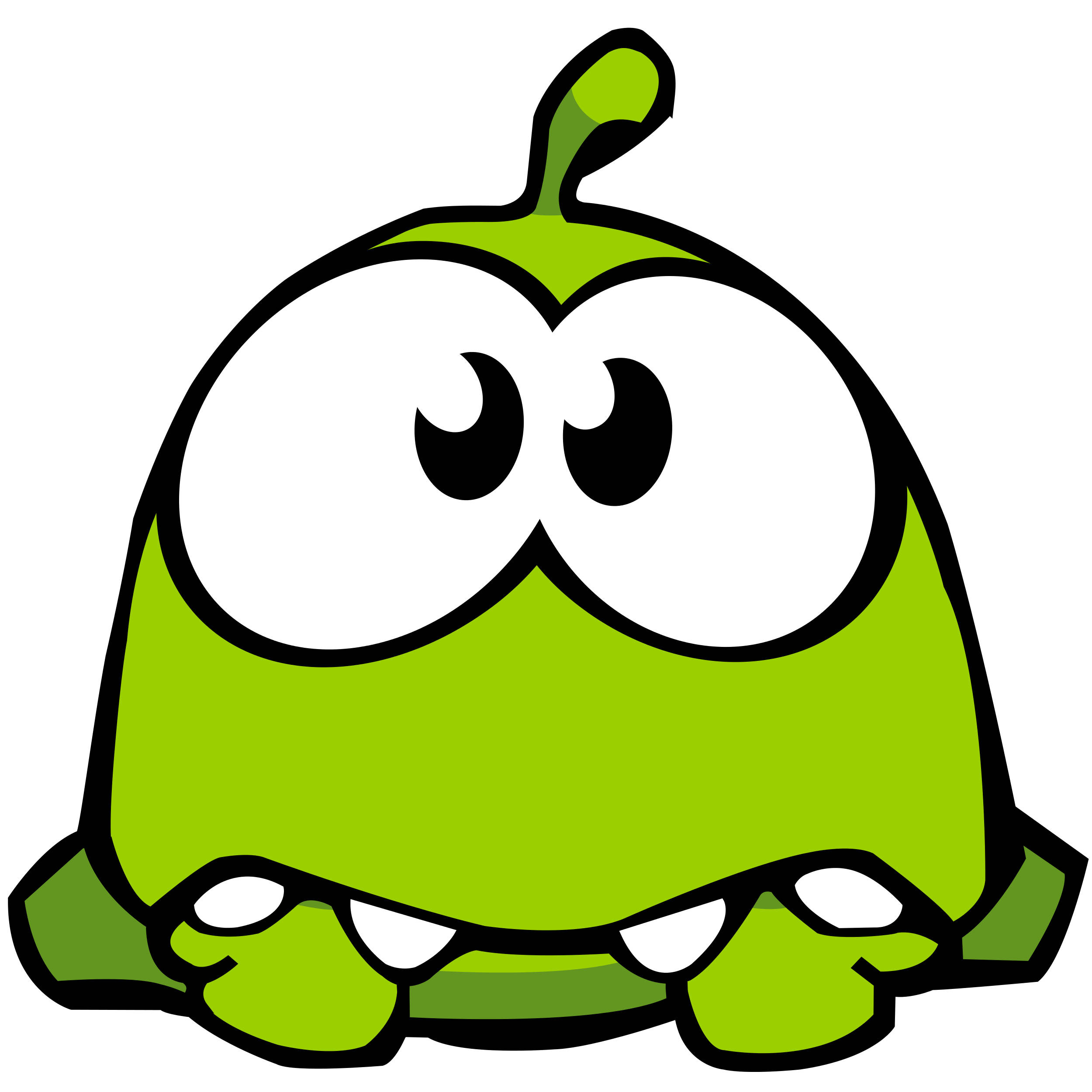 Om Nom Kawaii Padda Muurpapier