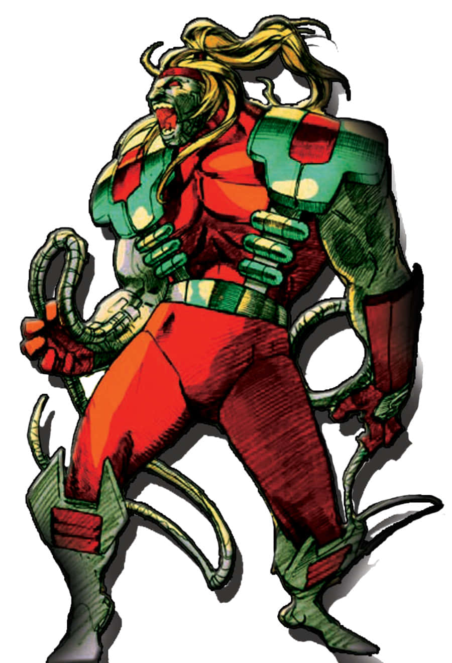 Omega Red, die kragtige mutant-skurkg, in aksie Muurpapier