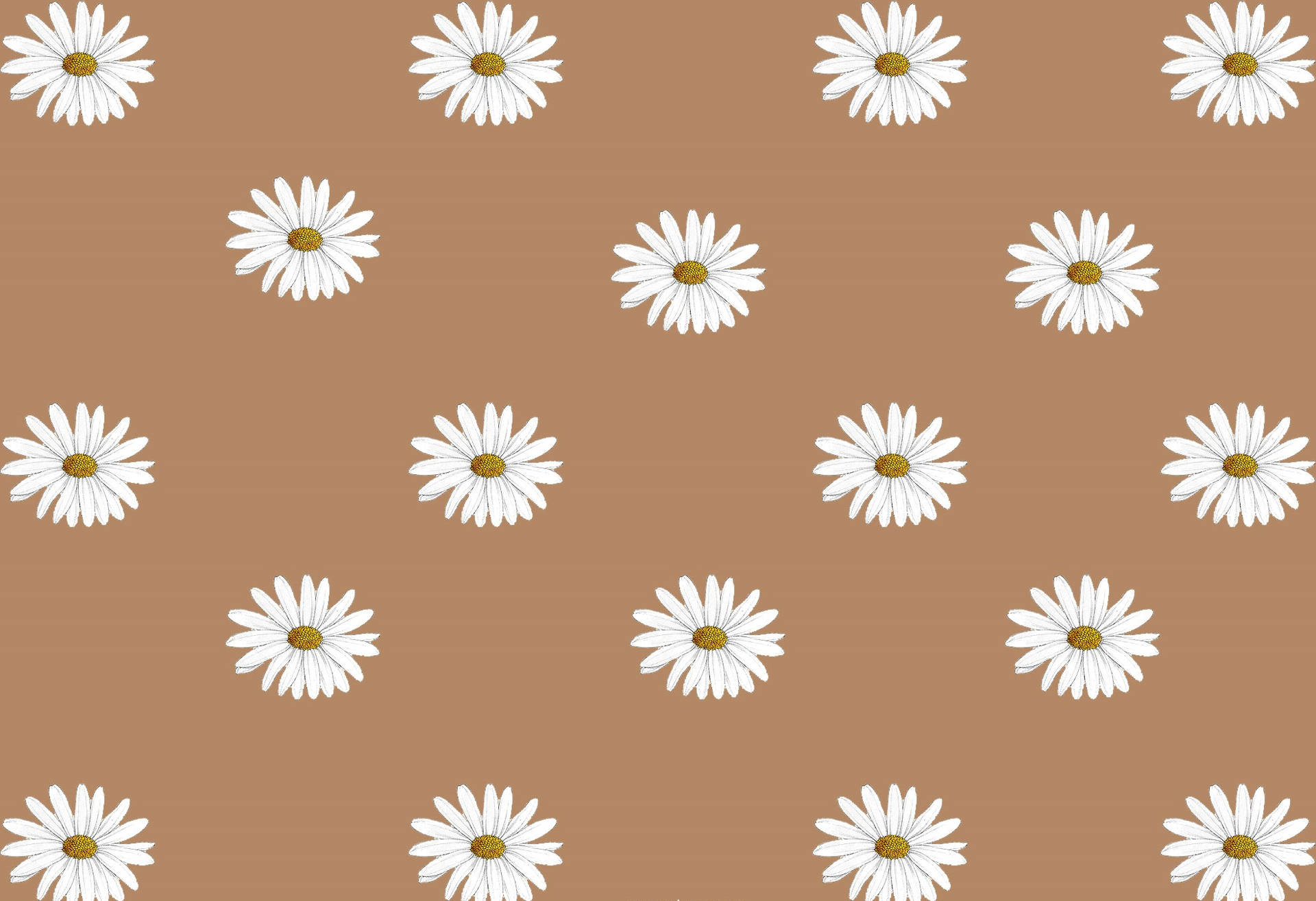 Blomme Beige Bruin Estetika muurpapier