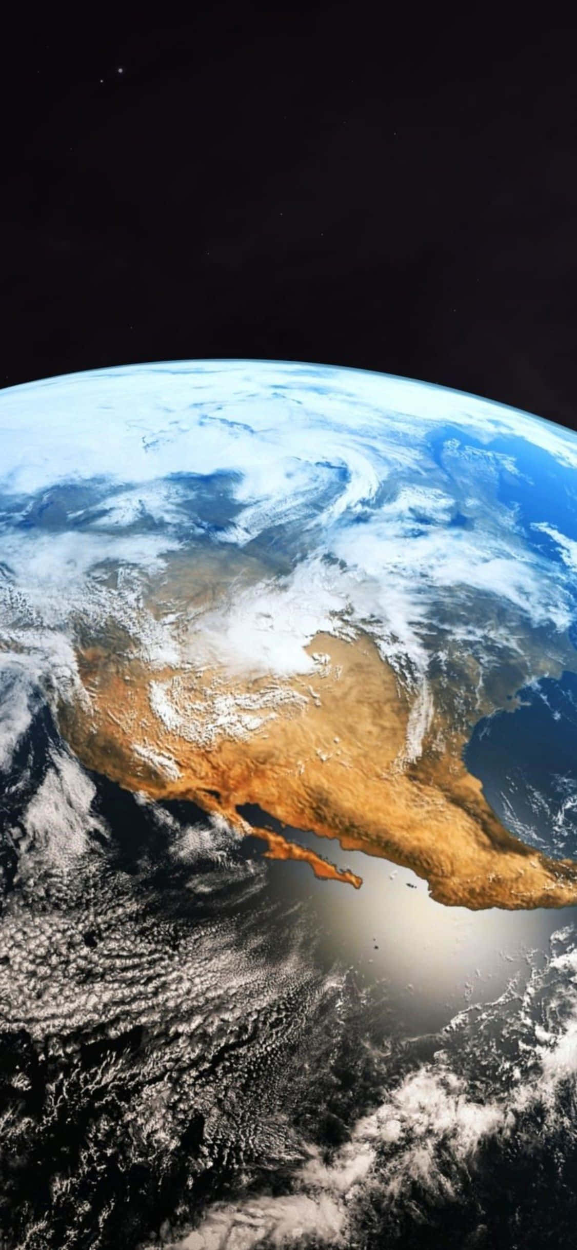 Omhels die skoonheid van ons planeet in die palm van jou hand. Muurpapier