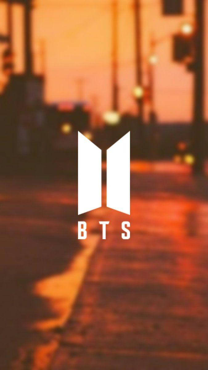 Omhels die subtiliteit van pasteloranje estetika BTS-stemming Muurpapier