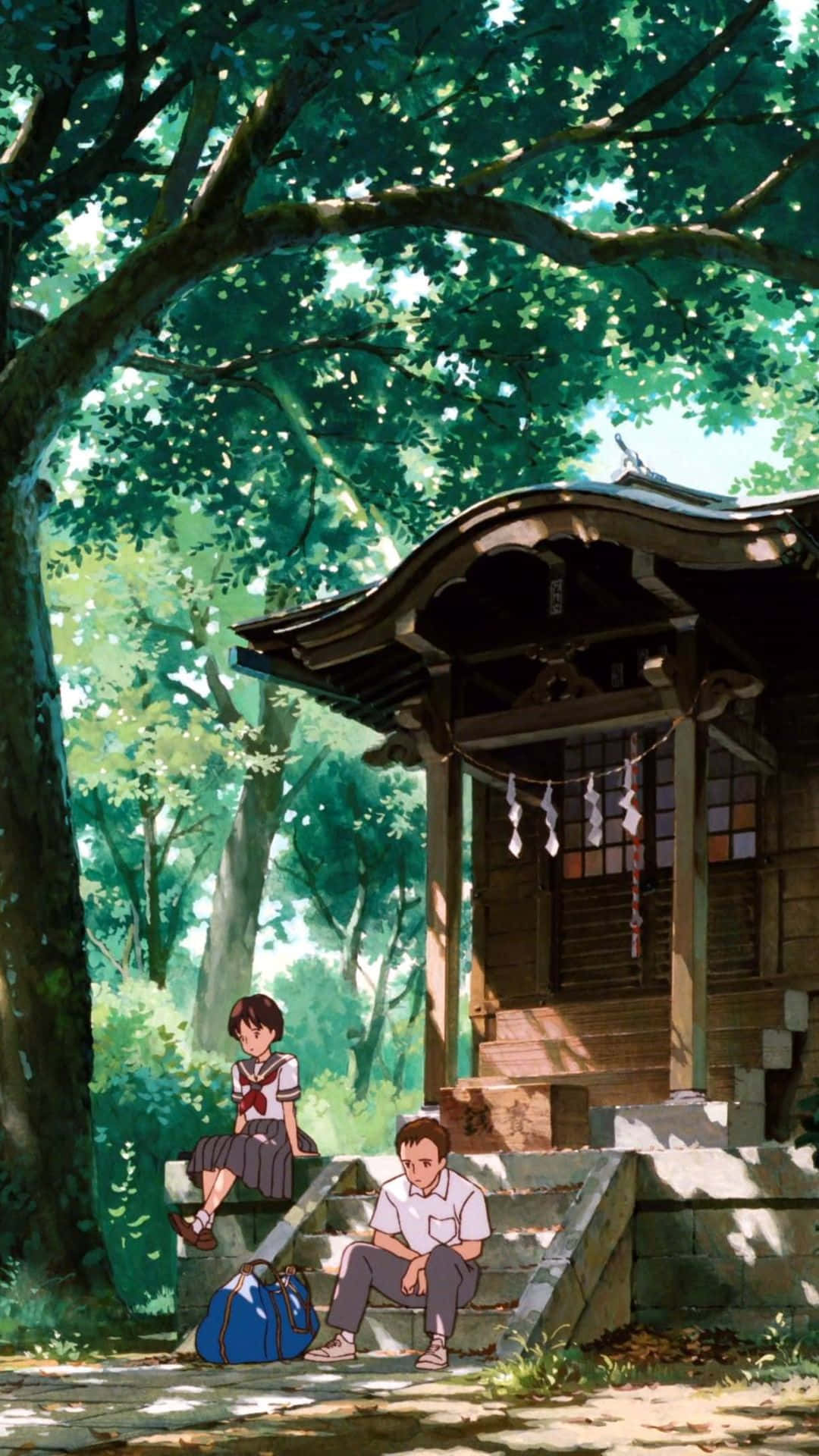 Omhels jou innerlike avontuur en maak gereed om die magiese wêreld van Studio Ghibli te ontgin met 'n Ghibli-foon Muurpapier