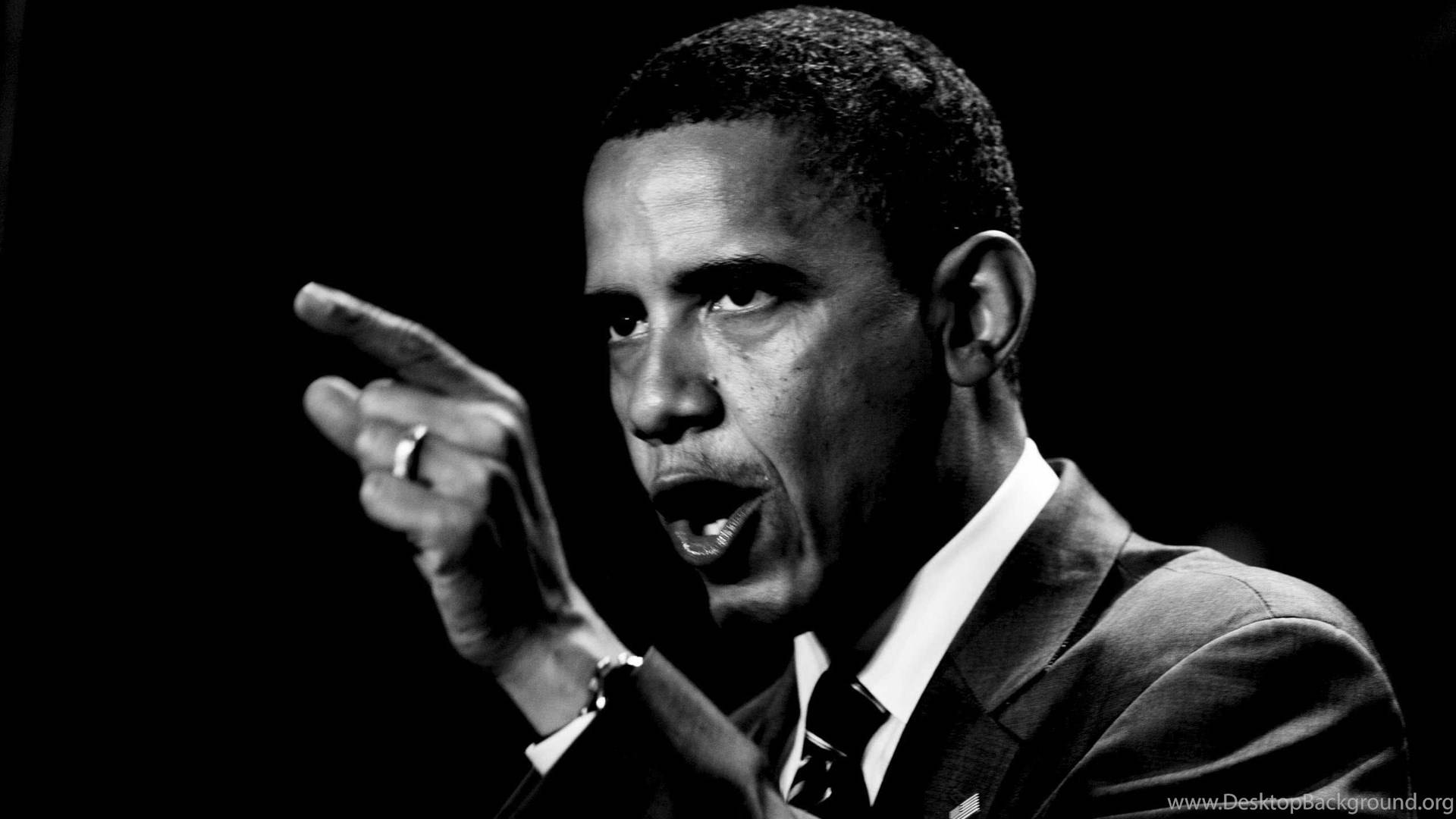 Onderskrif: Barack Obama wat 'n Toespraak Lewer Muurpapier