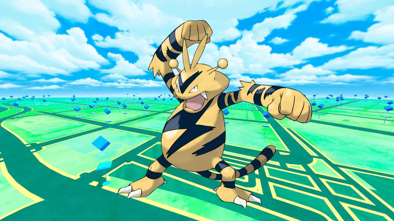 Onderskrif: Electabuzz verken in die Pokemon Go-heelal Muurpapier