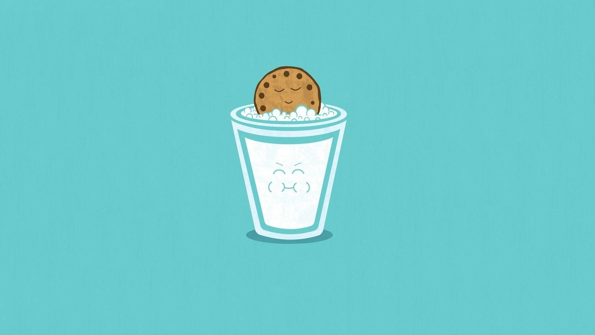 Oulike Eenvoudige Melk En Koekie