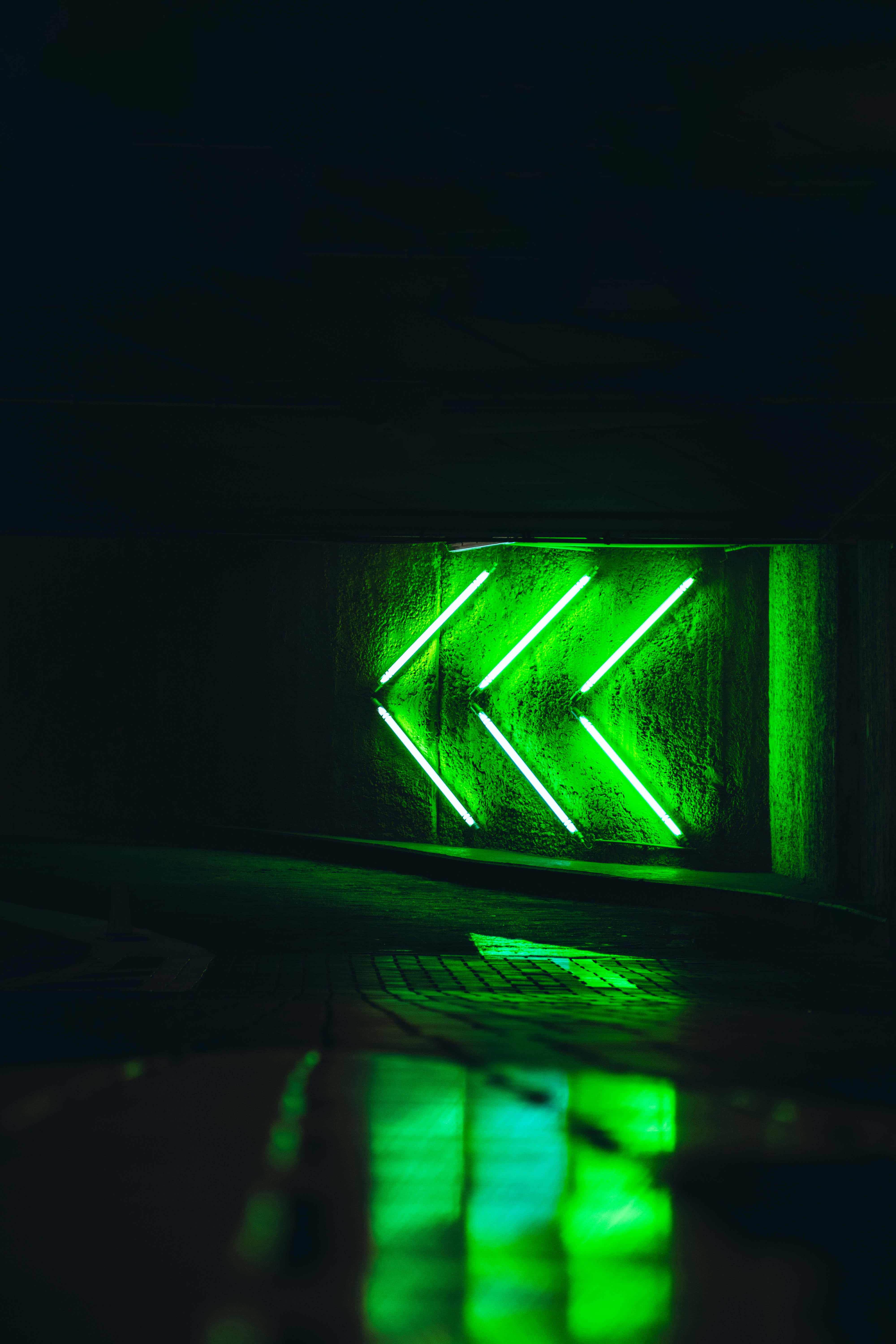 Onderskrif: Lewendige Neon Groen Energie Muurpapier