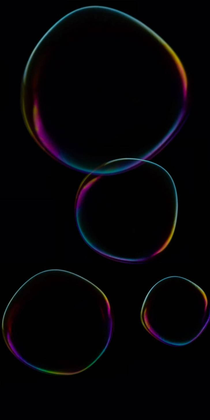 Onderskrif: Lewendige Borrelmuurpapier op Xiaomi Redmi Note 9-skerm Muurpapier
