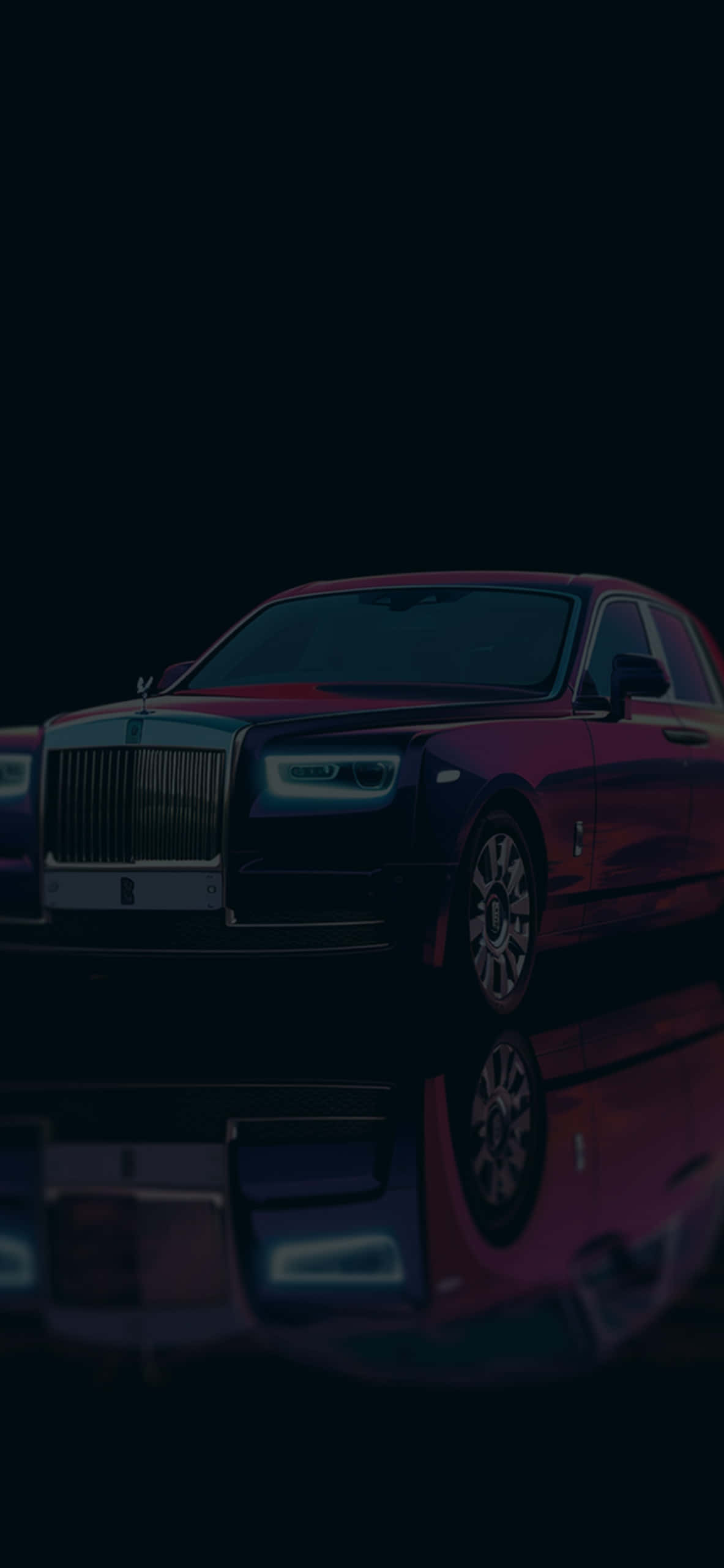Onderskrif: Luuksheid in Beweging - Rolls Royce Phantom Muurpapier