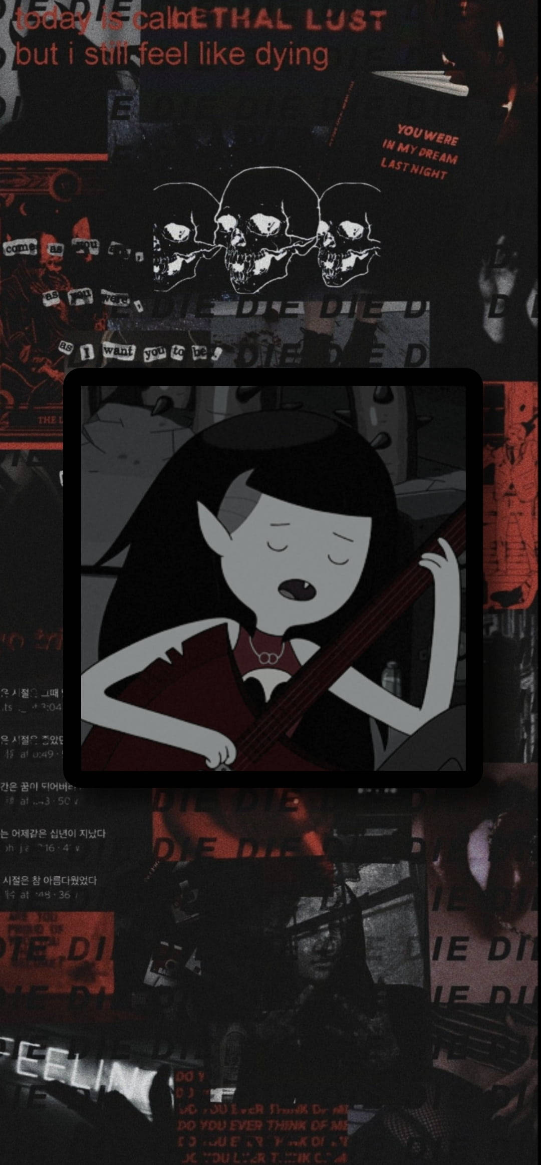 Onderskrif: Mistieke Marceline in Alternatiewe Estetiese Styl Muurpapier