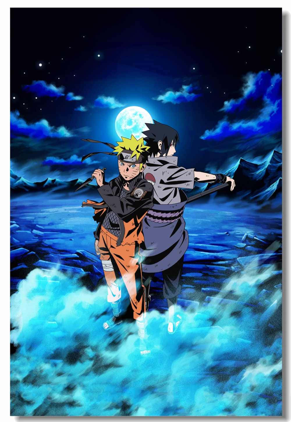 Onderskrif: Omhels die Weg van die Ninja met hierdie Pragtige Naruto Foonagtergrond Muurpapier