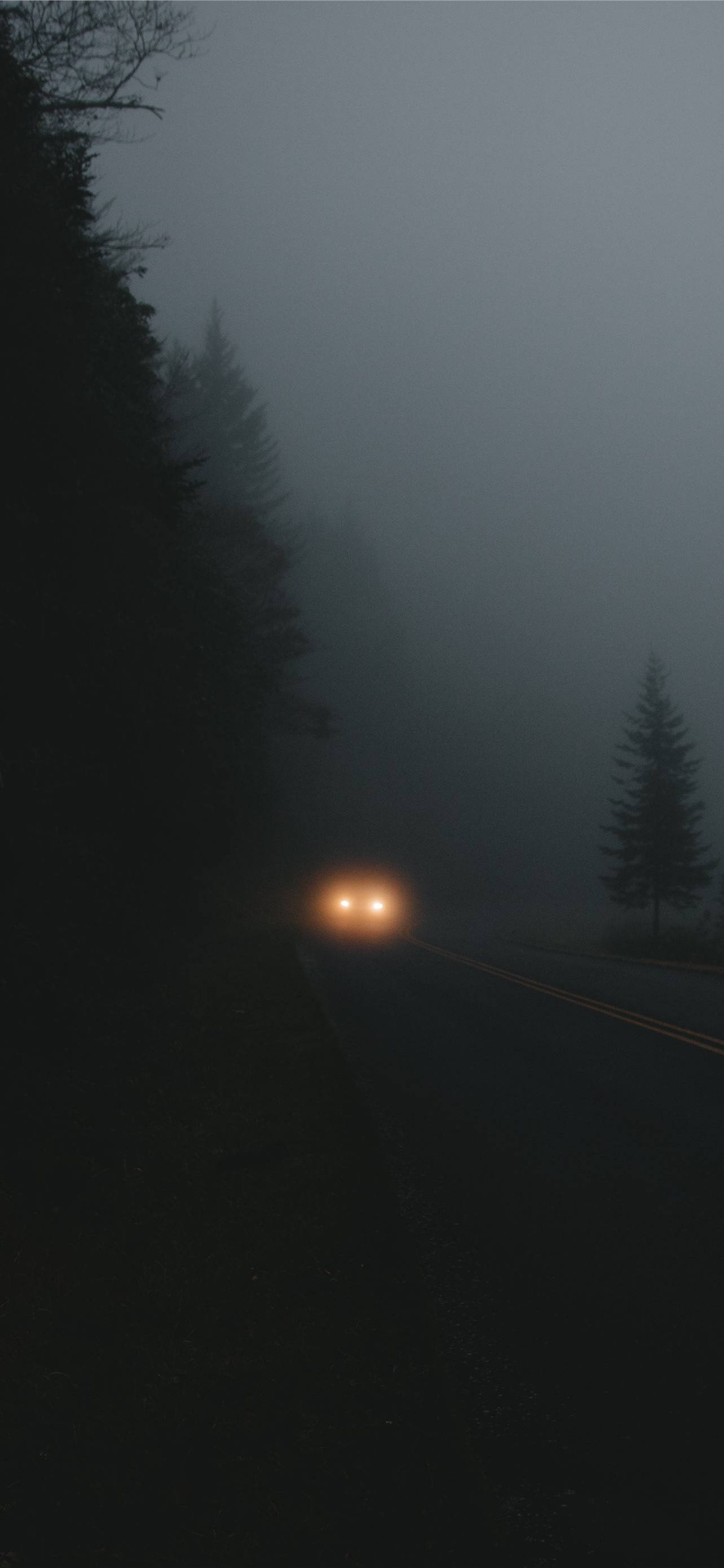 Onderskrif: Verligte Snelweg In Die Donker - iPhone Muurpapier