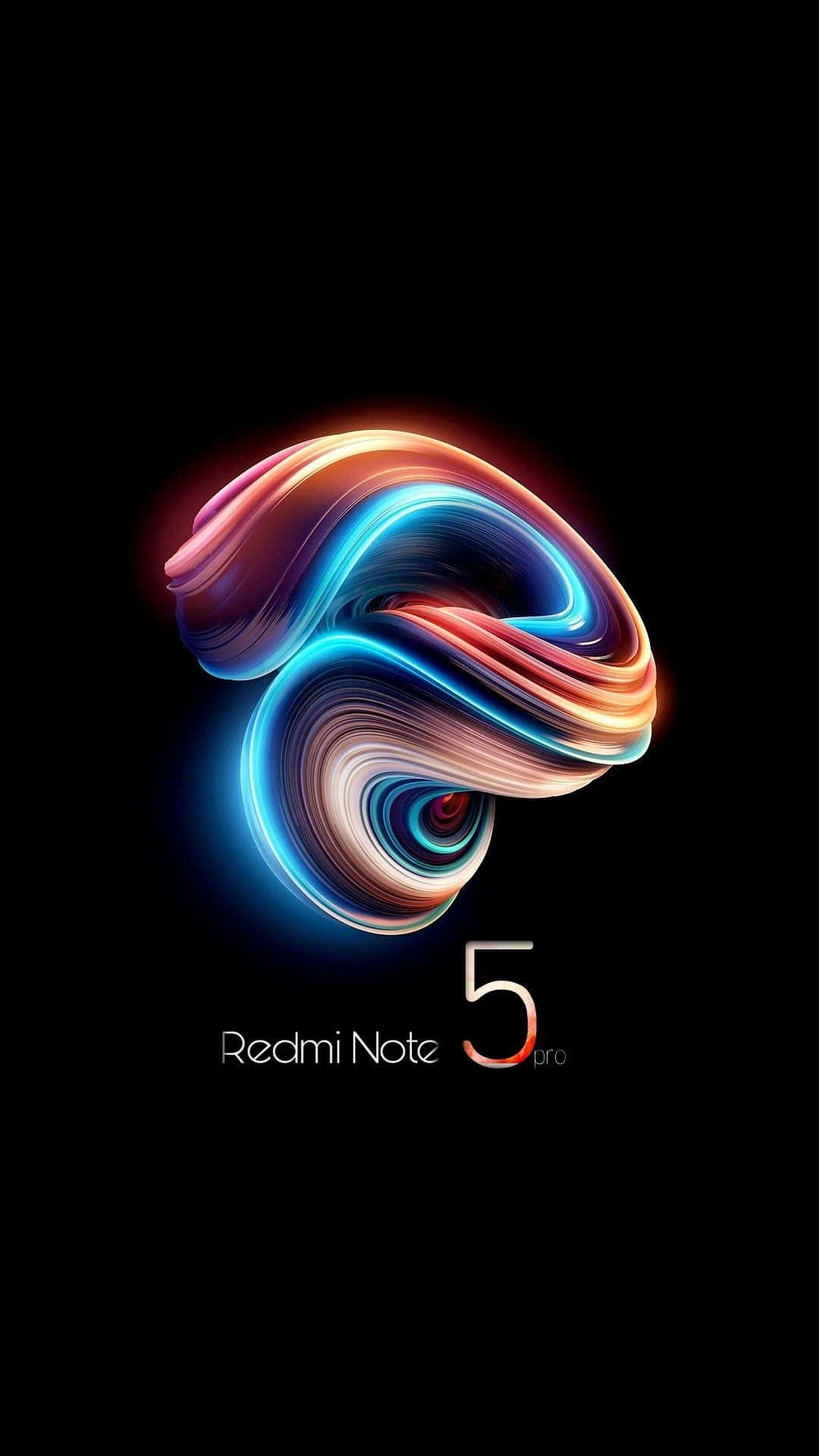 Onderskrif: Xiaomi-slimfoon met gloeiende logo Muurpapier