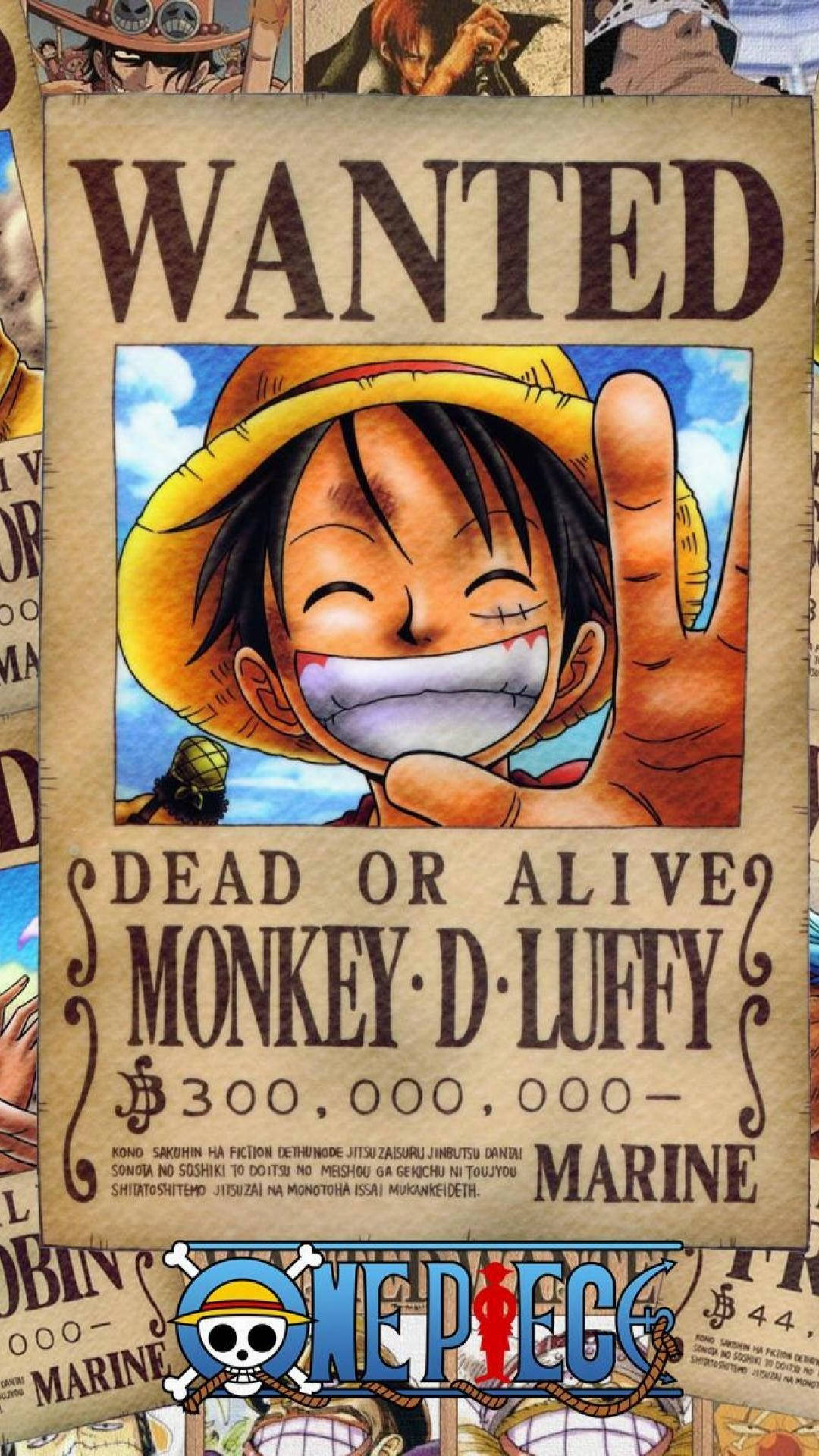 One Piece 4k Luffy gesoekte plakkaat agtergrond — One piece 4K GIF Muurpapier
