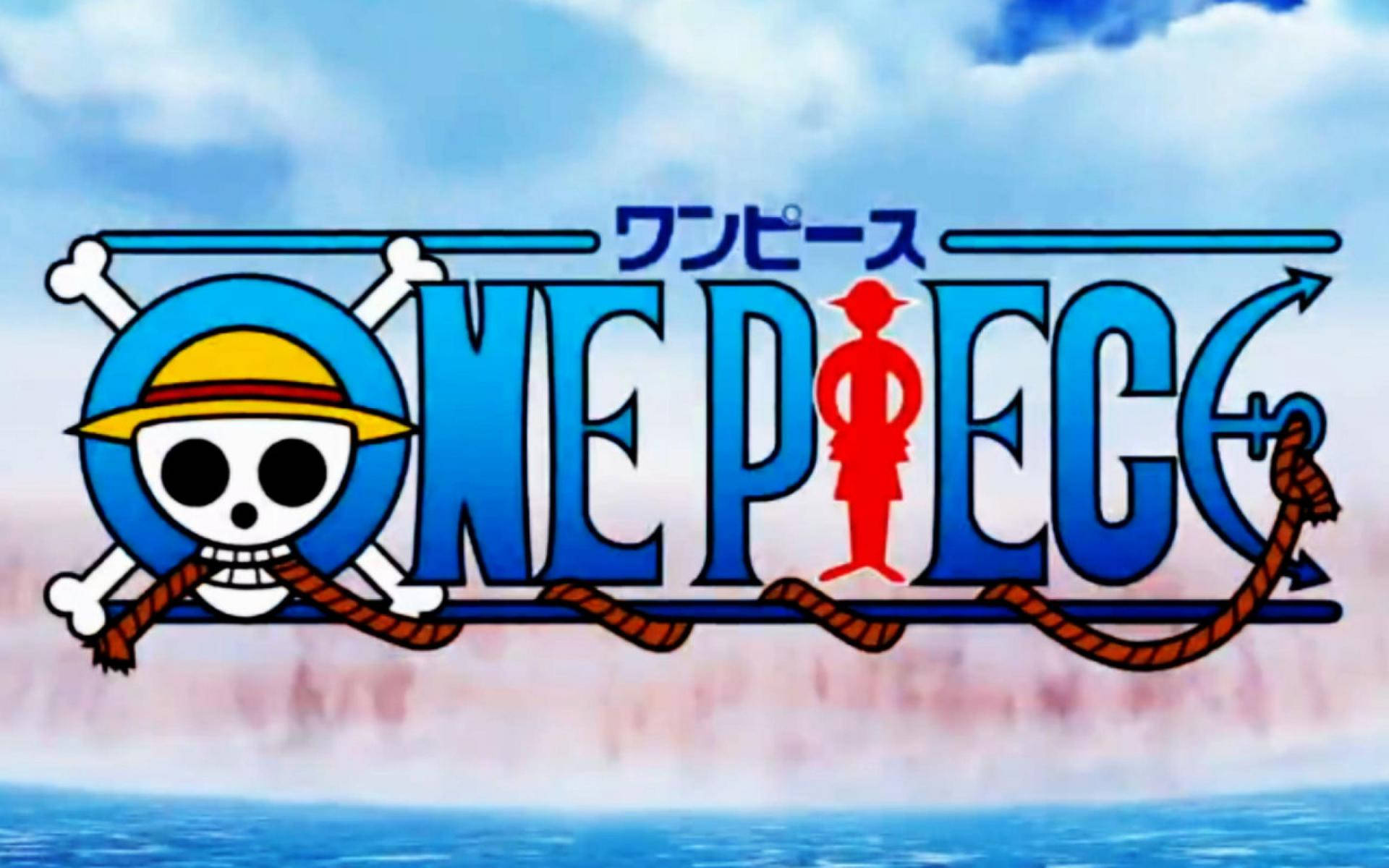 One Piece 4K Stroohoed-logo Muurpapier