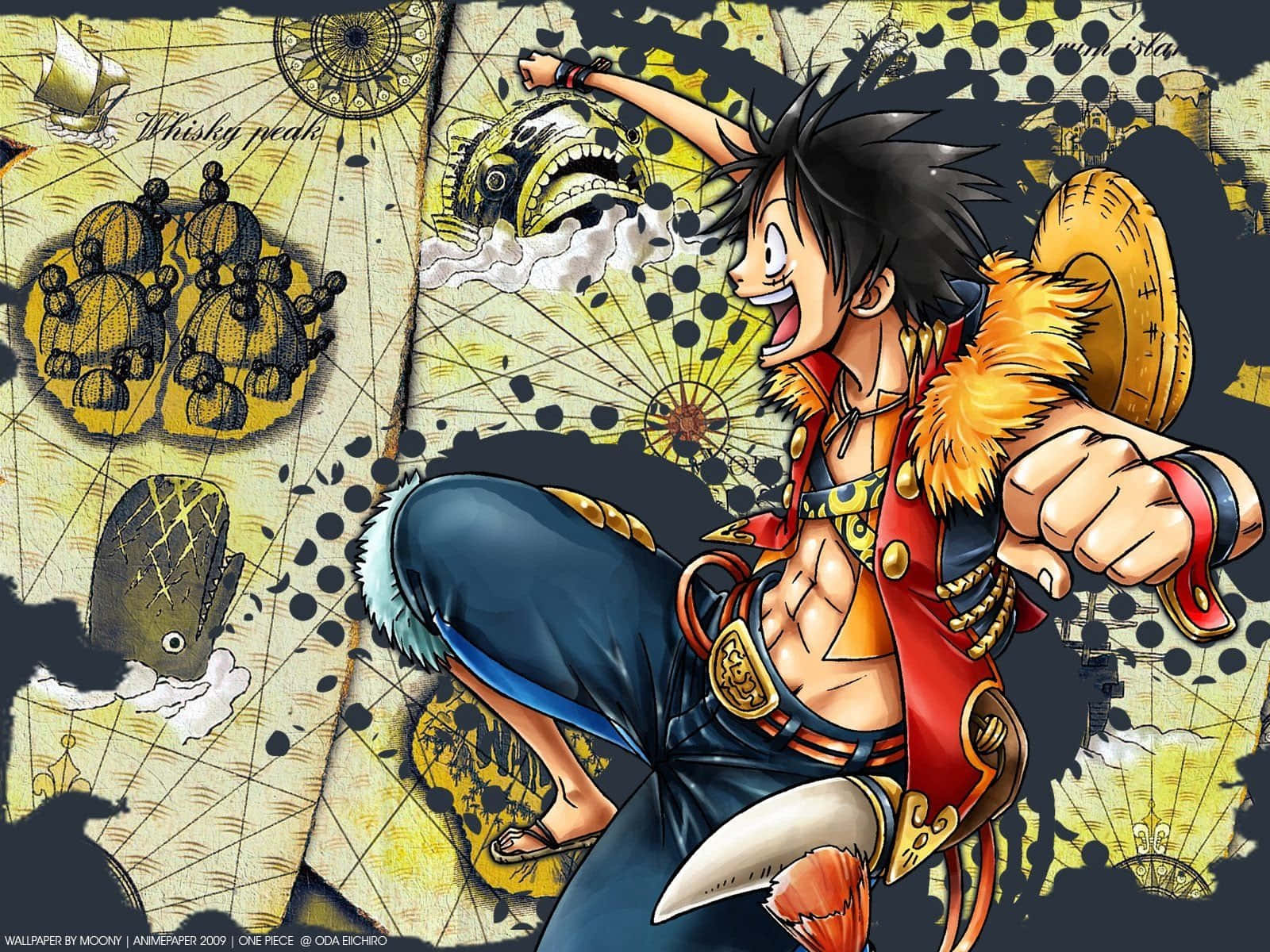 One Piece-agtergrond Muurpapier