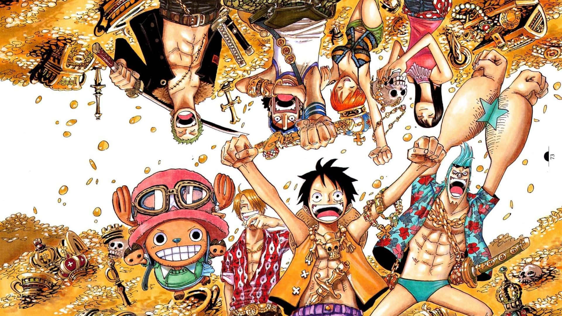 One Piece agtergrond Muurpapier