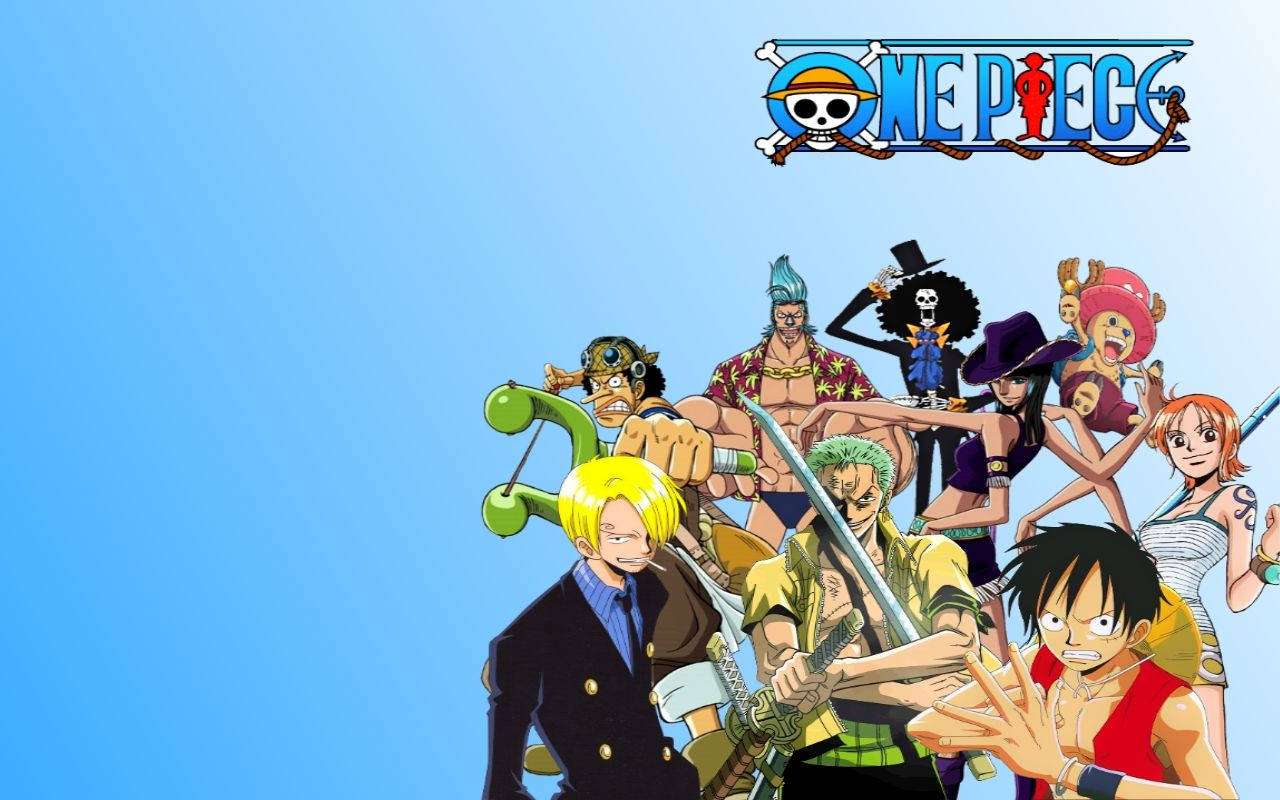 One Piece Strooihoedpiraatbemanning-agtergrond