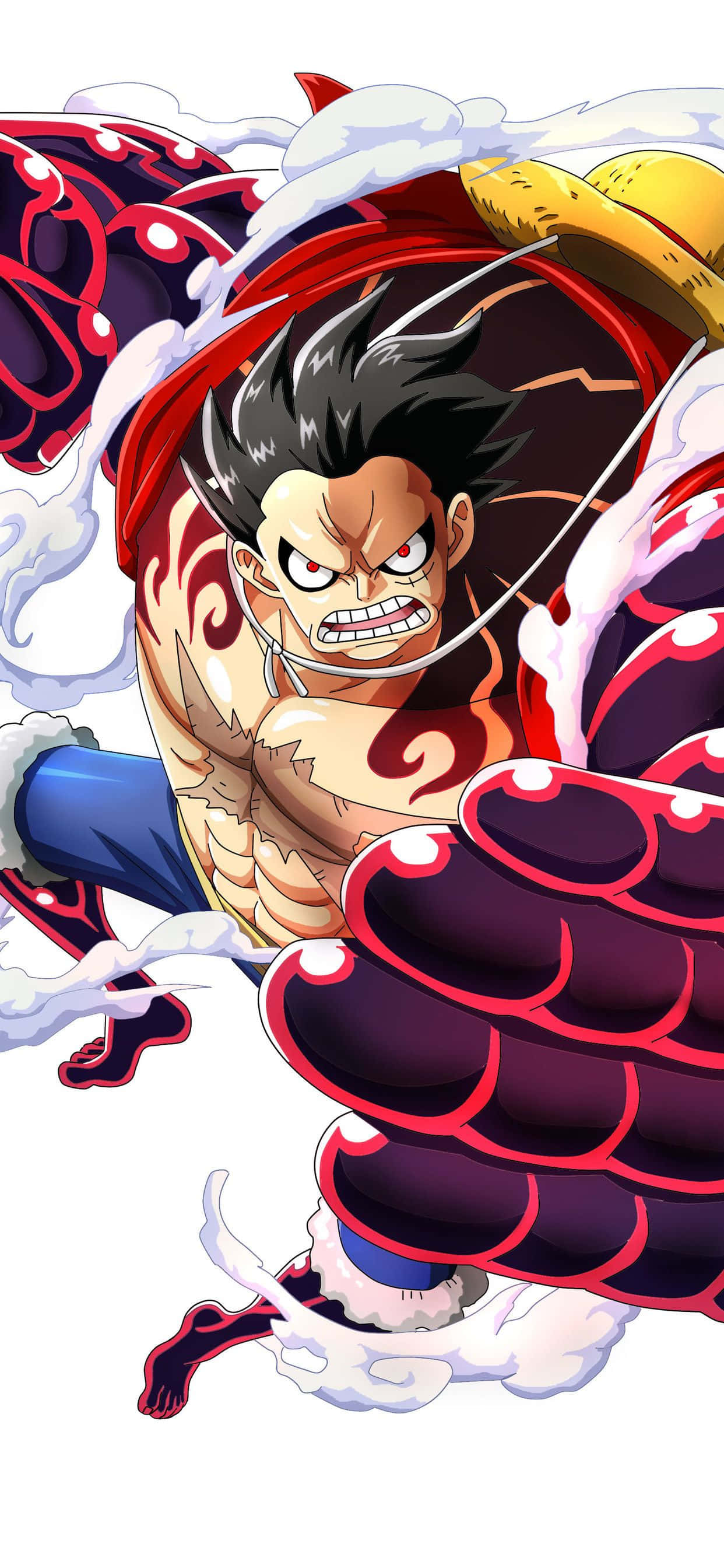 One Piece Gomu-gomu Luffy Foon Muurpapier