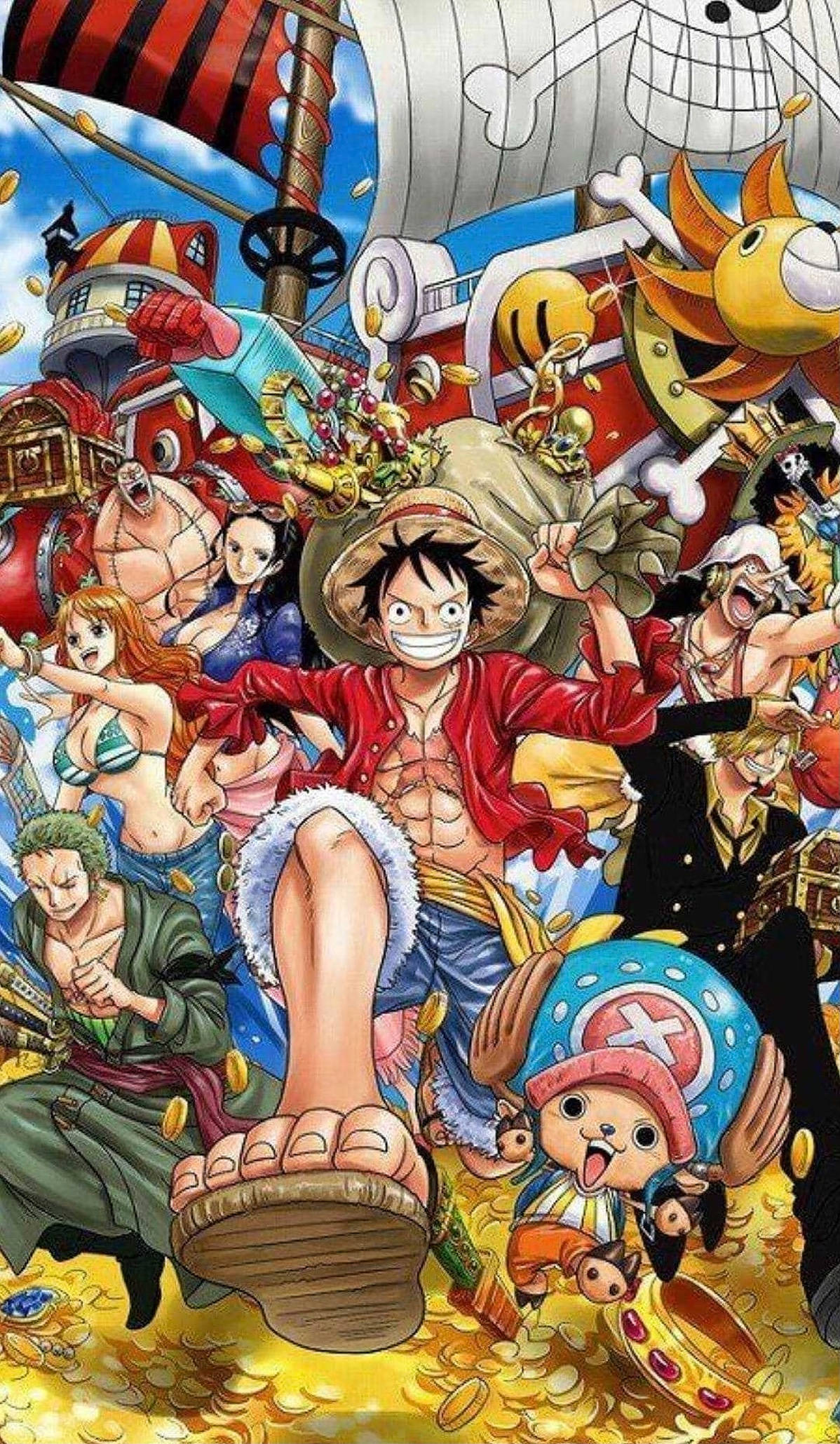 One Piece-kuns iPhone Muurpapier