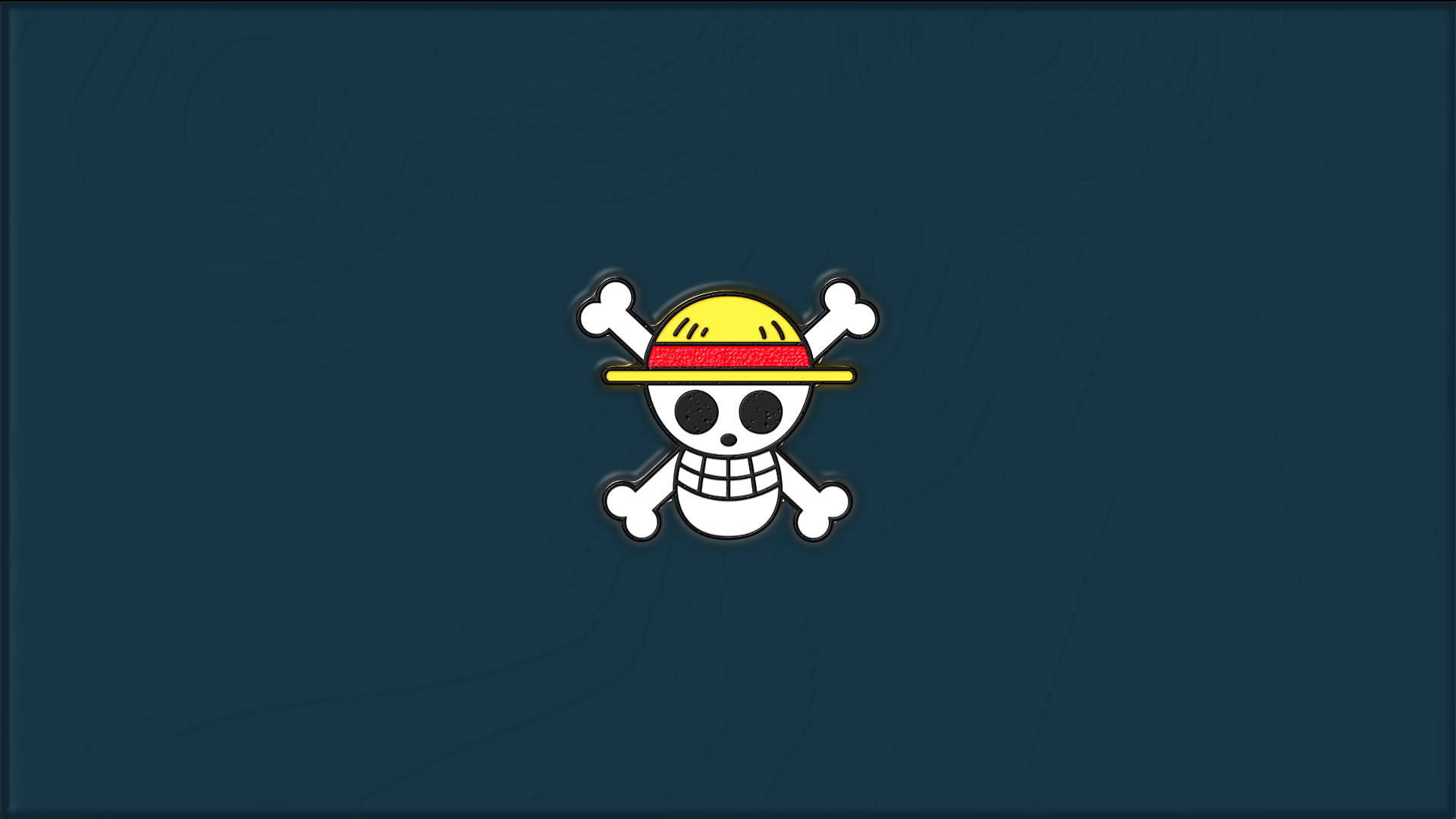 One Piece Strooihoed Jolly Roger-agtergrond